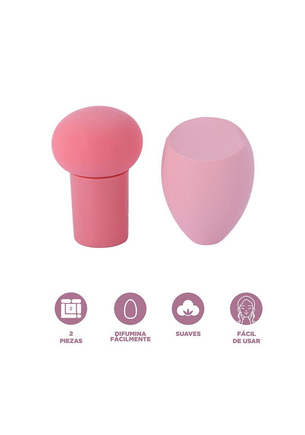 Esponjas de Maquillaje Colección Peach Pink Miniso Unisex - Vista 3