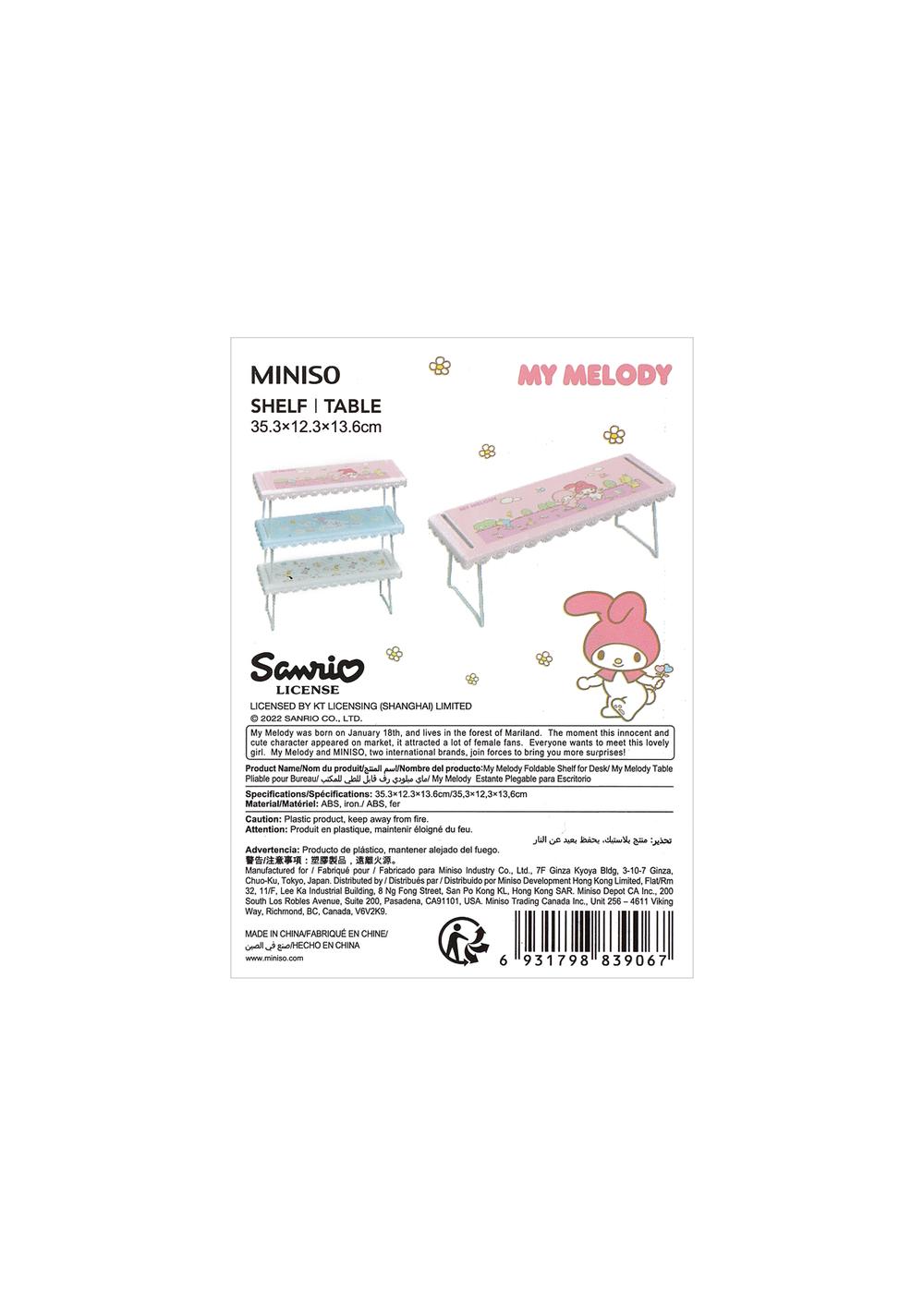 Estante Plegable de Escritorio My Melody Miniso Unisex - Vista 5