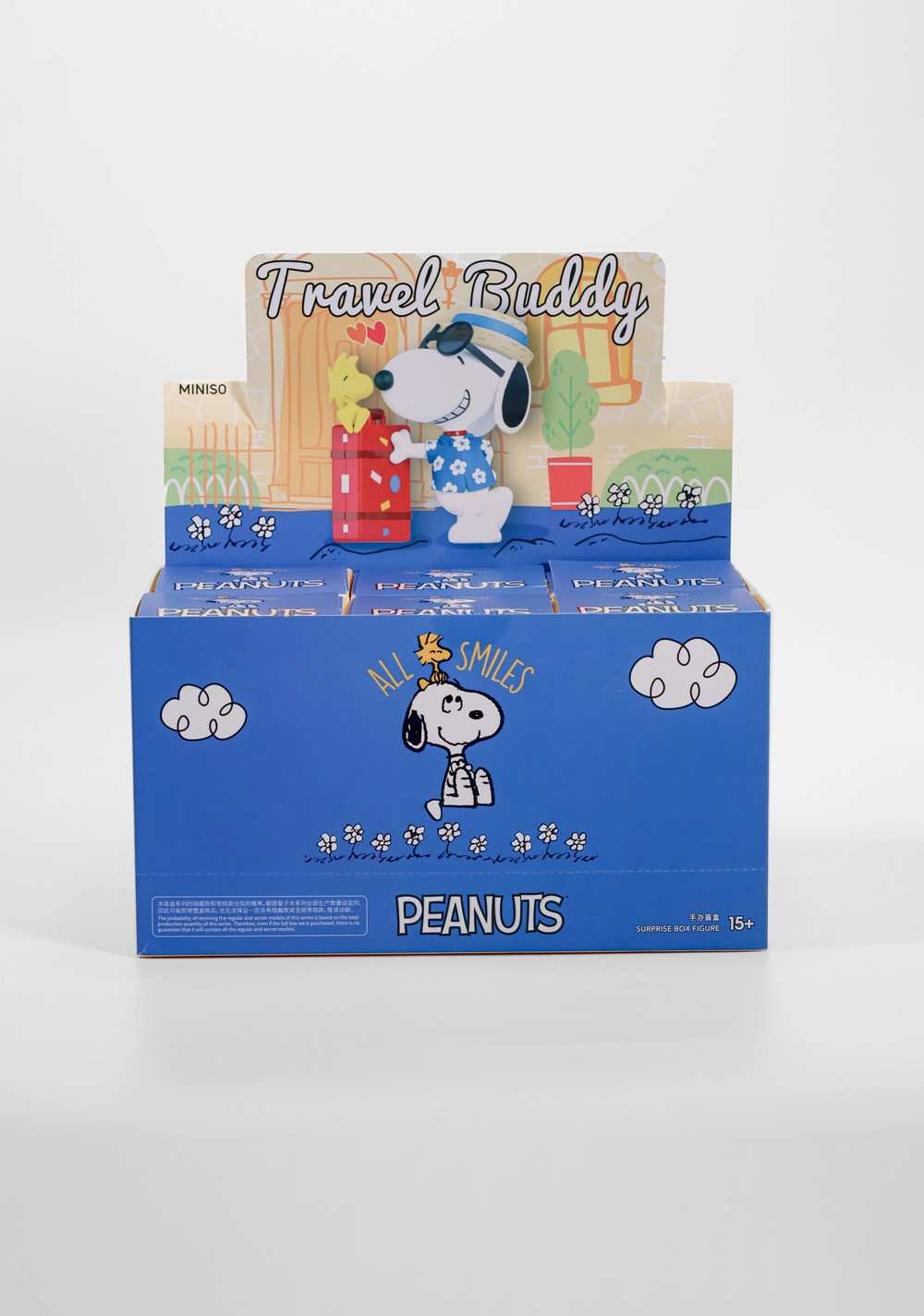 Figura Sorpresa Budd Colección Snoopy y Travel Miniso