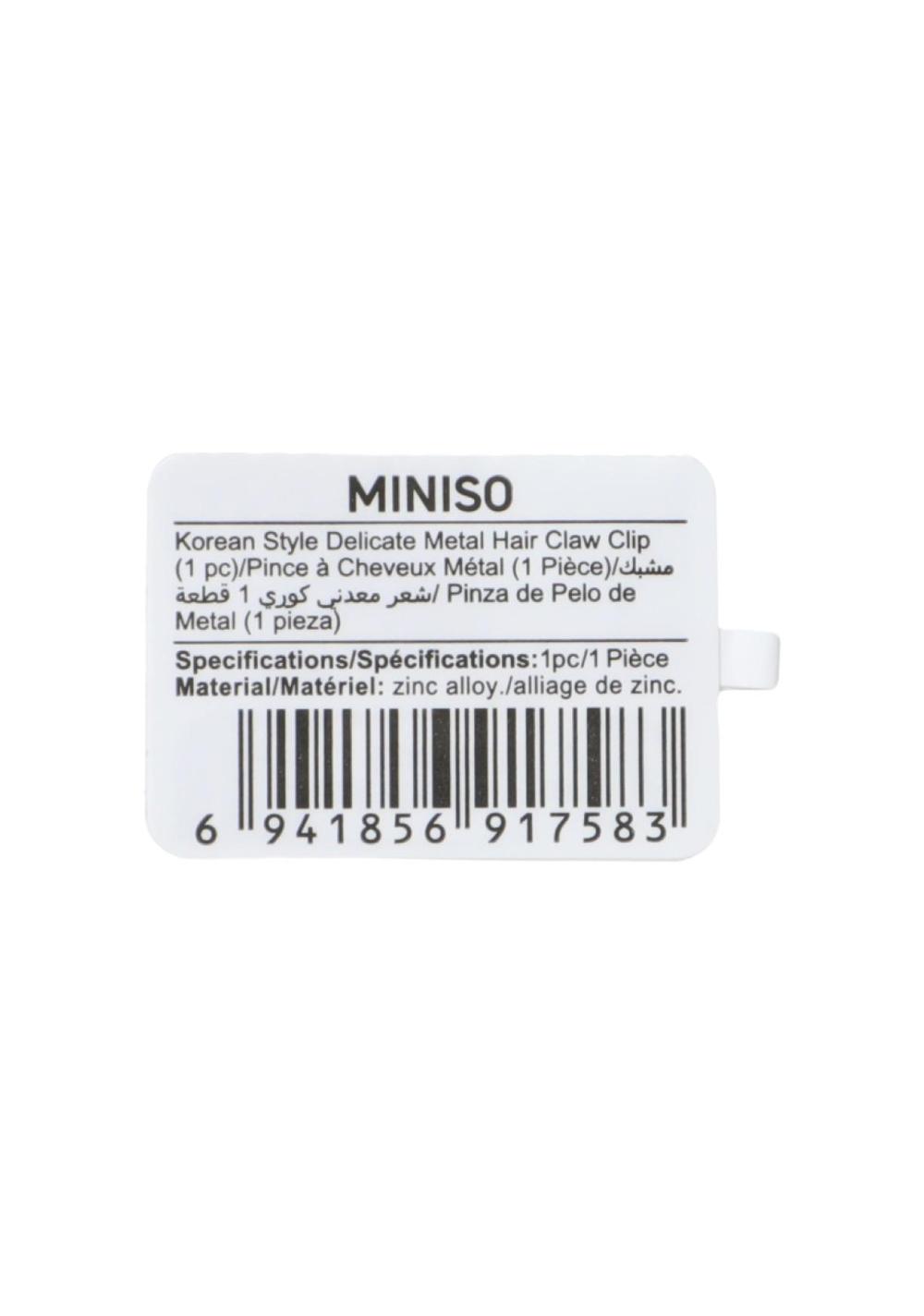 Gancho para el Cabello Metálica Estilo Coreano (1 Ud) Miniso para Mujer - Vista 9