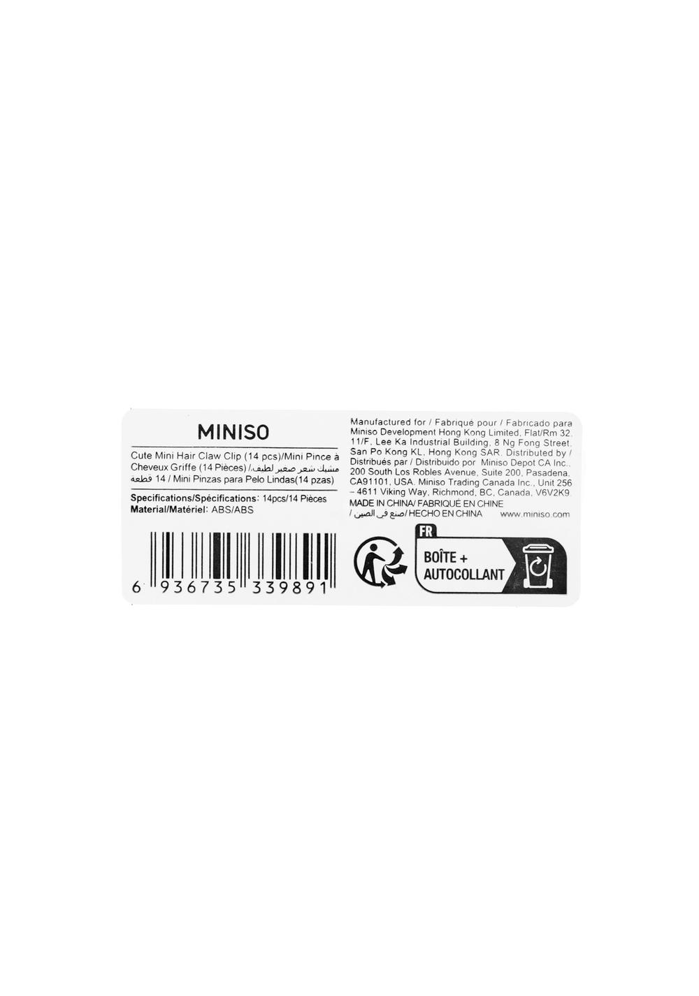 Gancho para el Cabello Mini 14 Piezas Miniso para Mujer - Vista 7