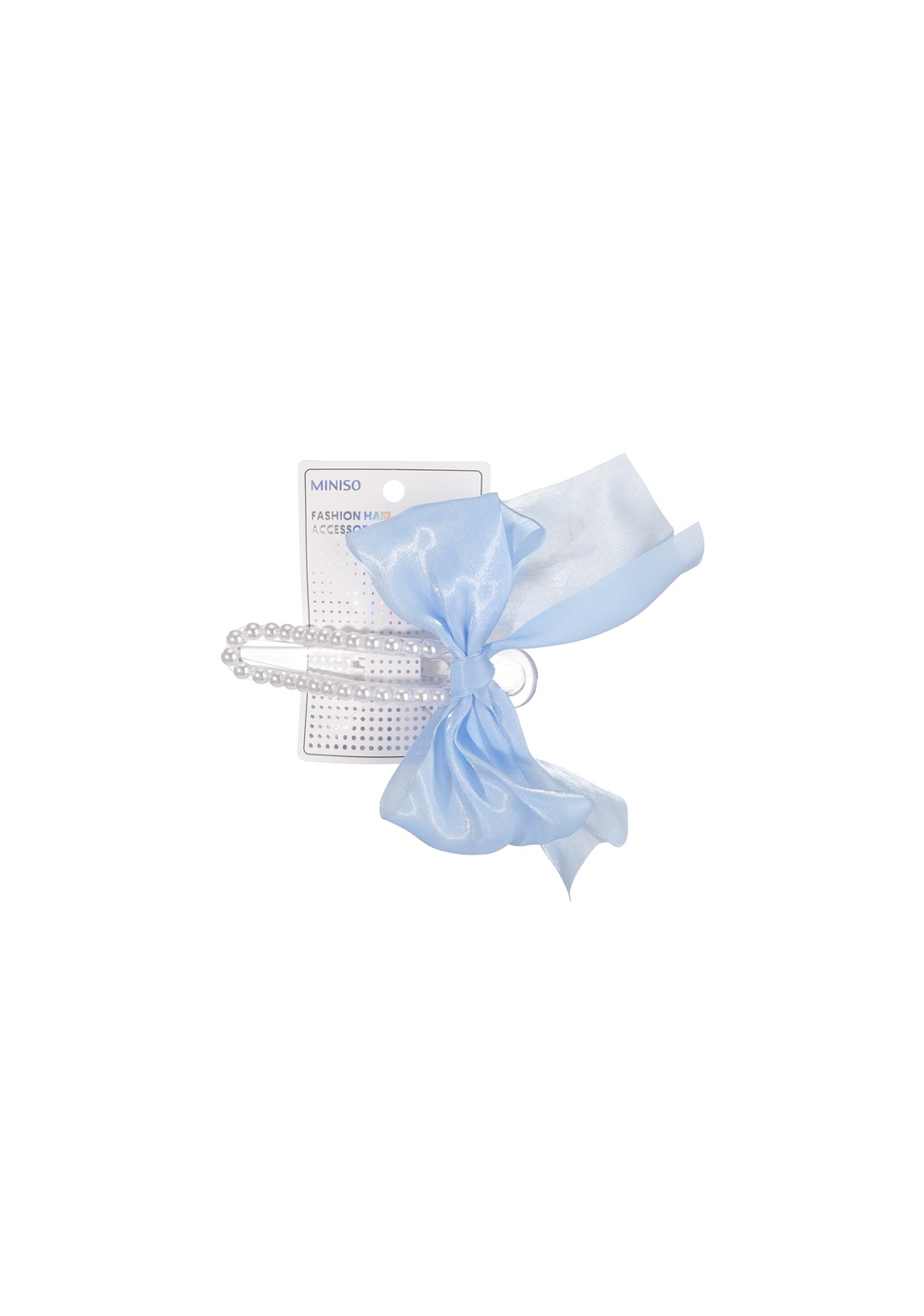 Gancho para el Cabello Perla con Lazo de Satén Miniso para Mujer - Vista 3