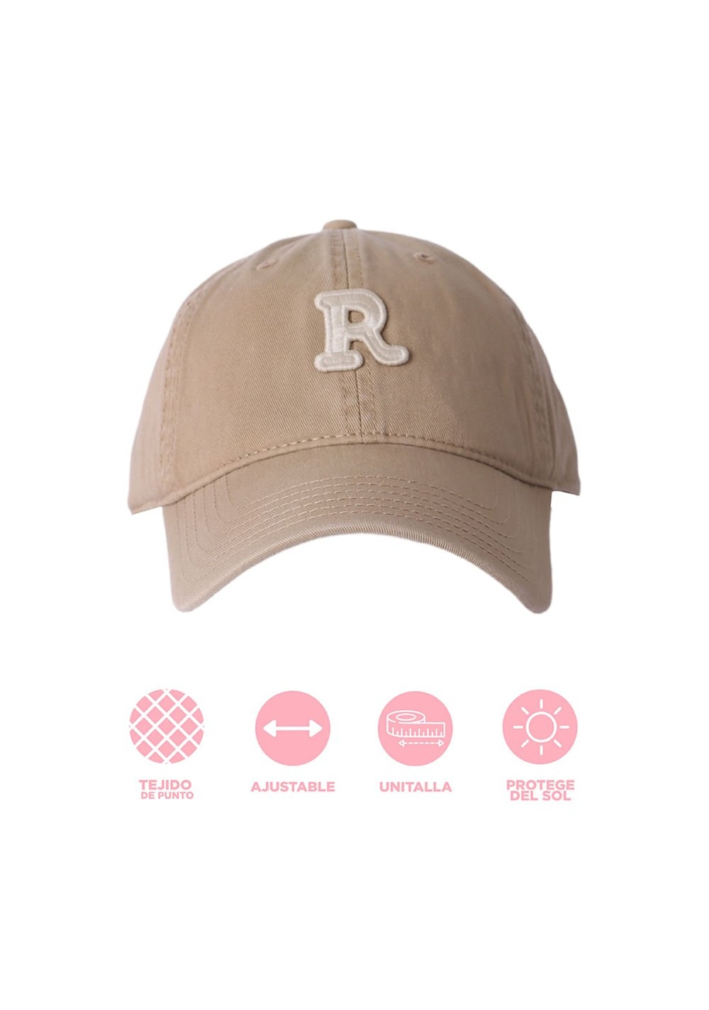 Gorra de Béisbol Letra R Colección Miniso Unisex - Vista 3