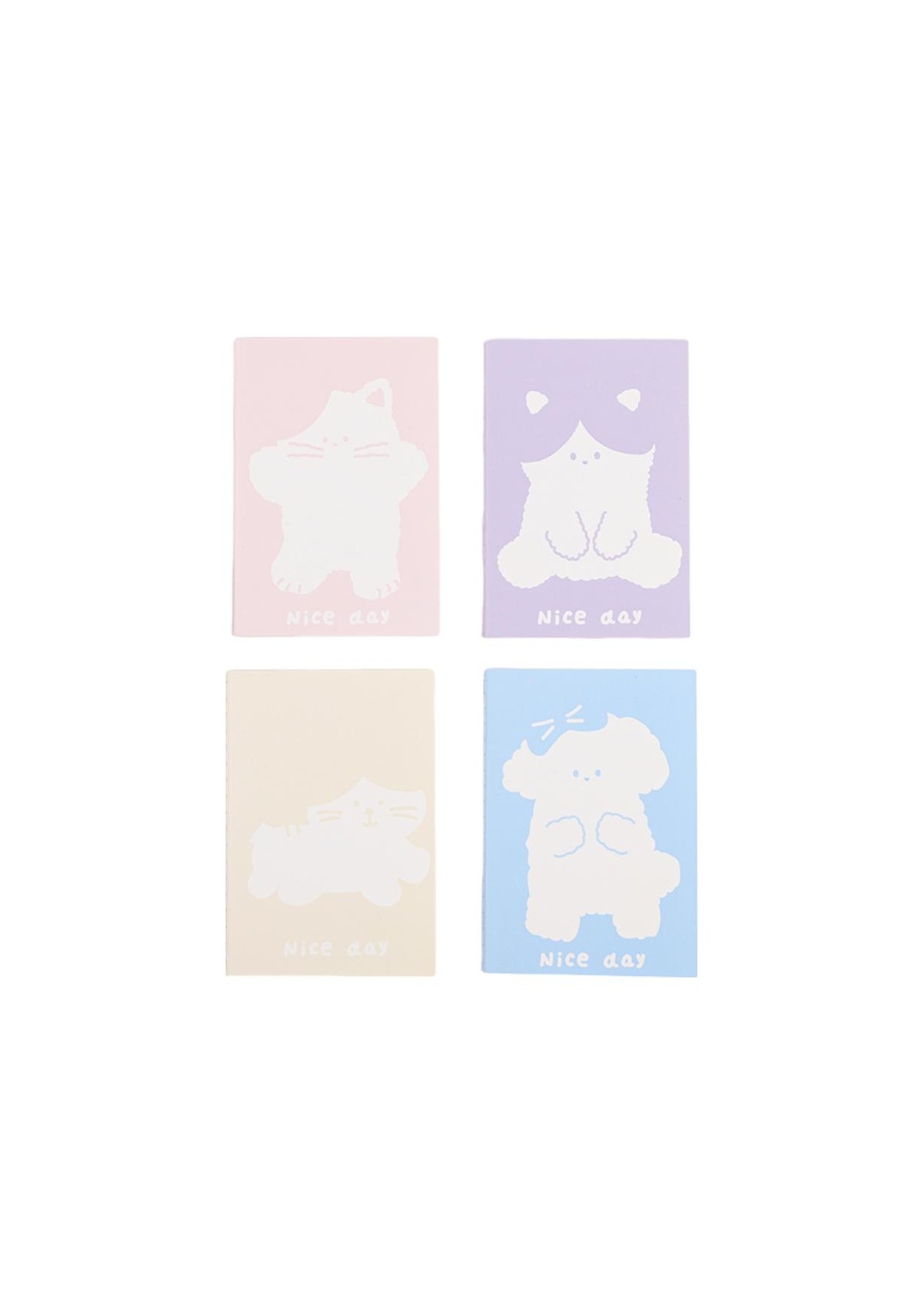 Juego de Minilibros Cosidos Animales 4 Piezas 20 Hojas Miniso