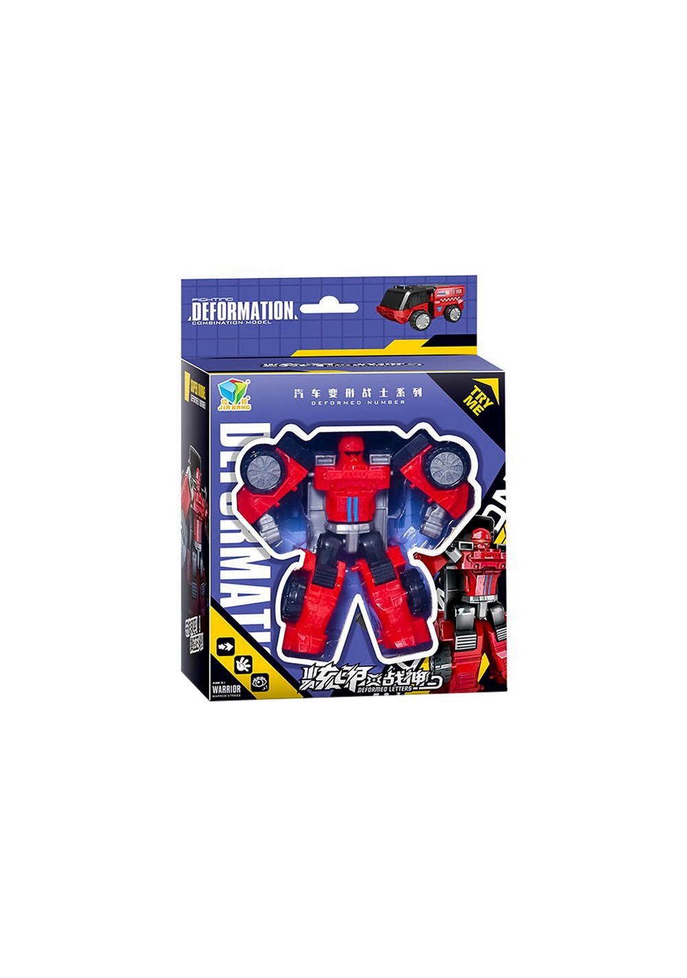 Juguete Transformable Vehículo de Bomberos Sintético Miniso Unisex - Vista 4