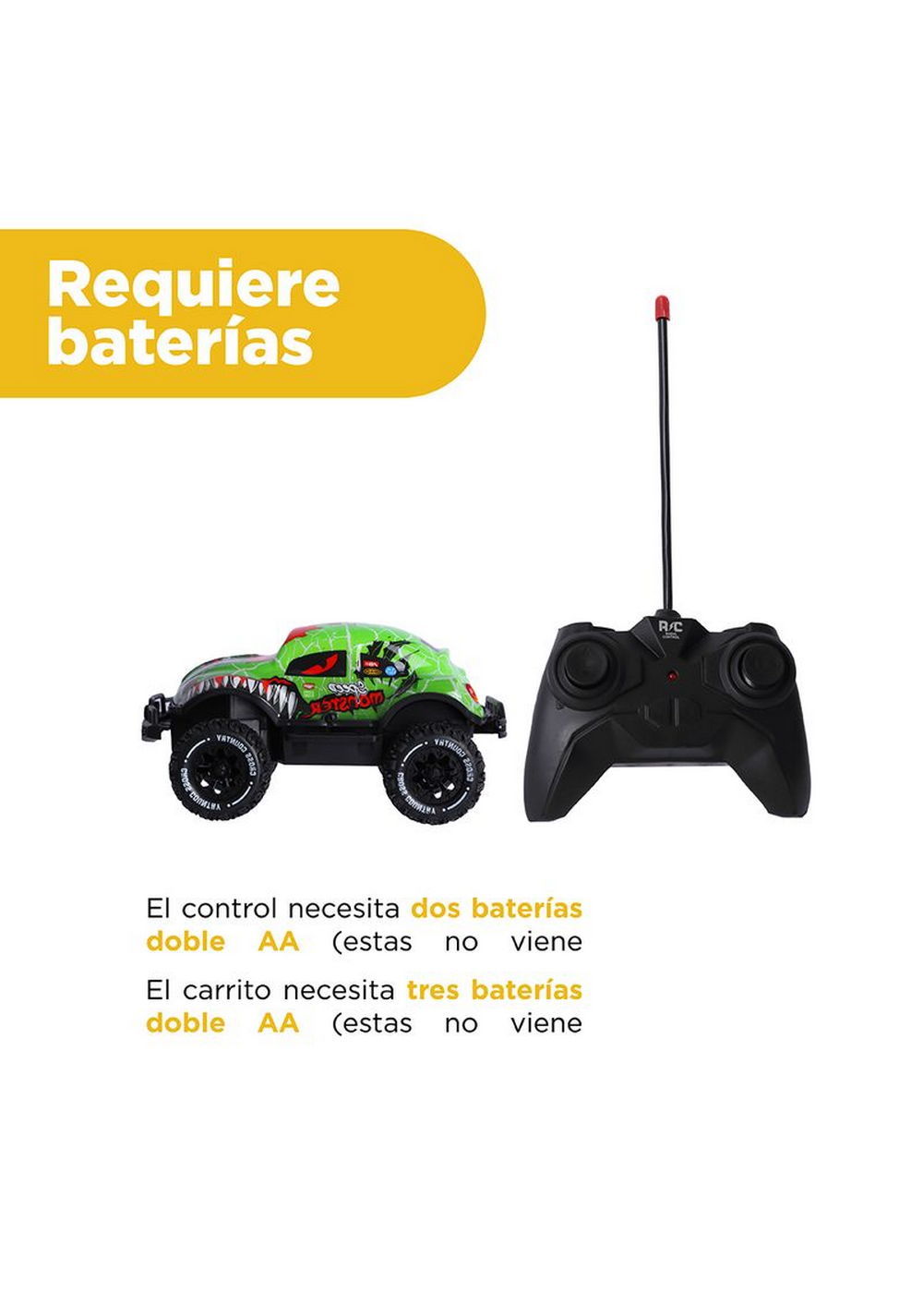 Juguete Vehículo de Dinosaurio Grafiti Control Remoto Miniso Unisex - Vista 4