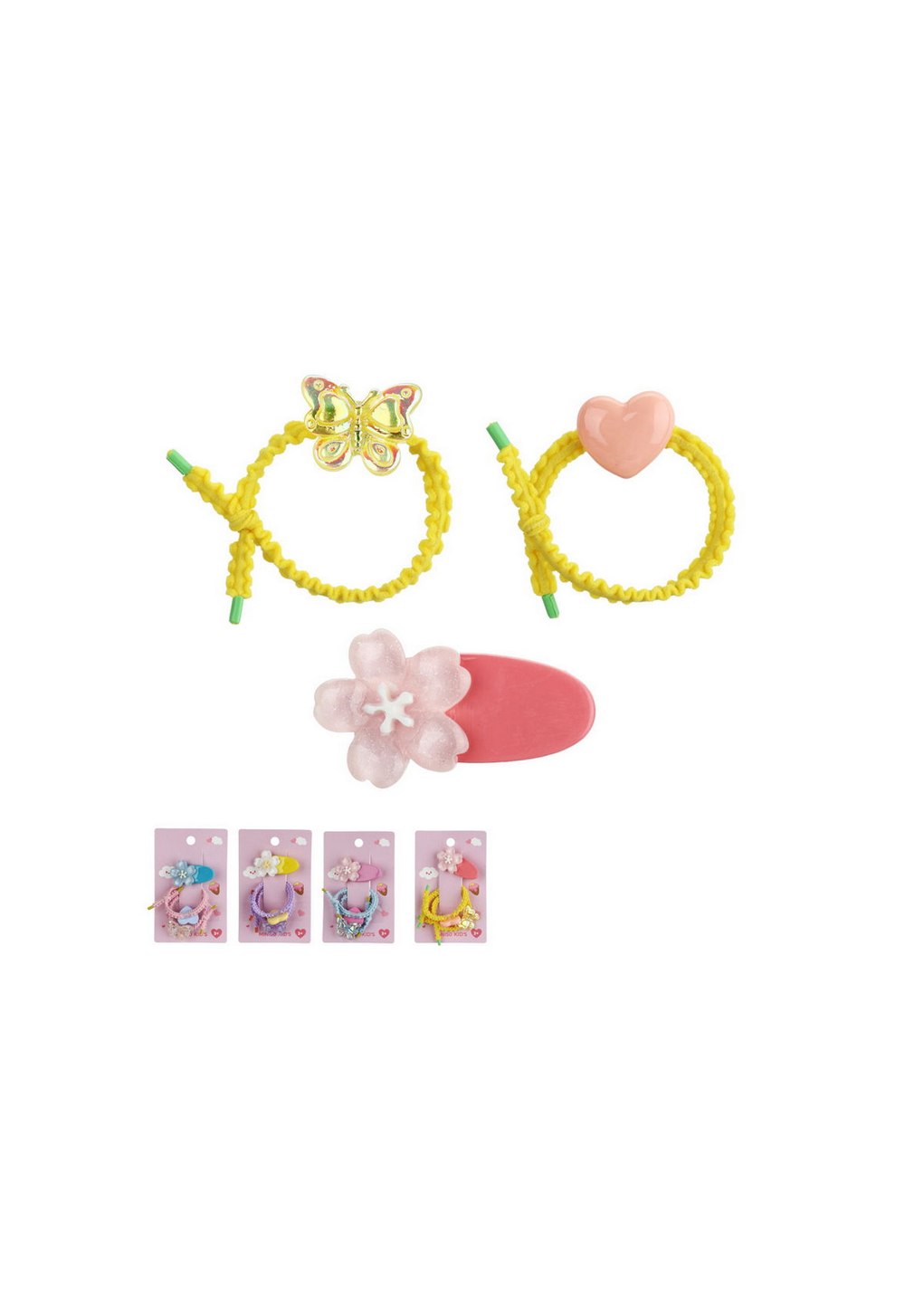 Kit de Accesorios para Cabello Heart Butterfly Miniso