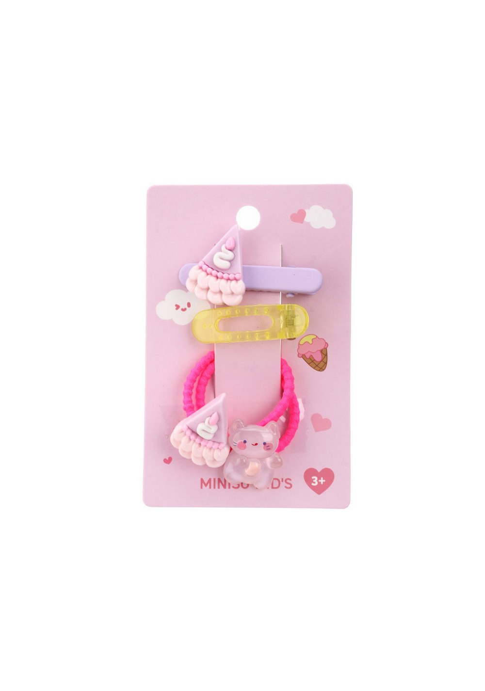 Kit de Accesorios para el Cabello Ice Cream Miniso para Niñas - Vista 4