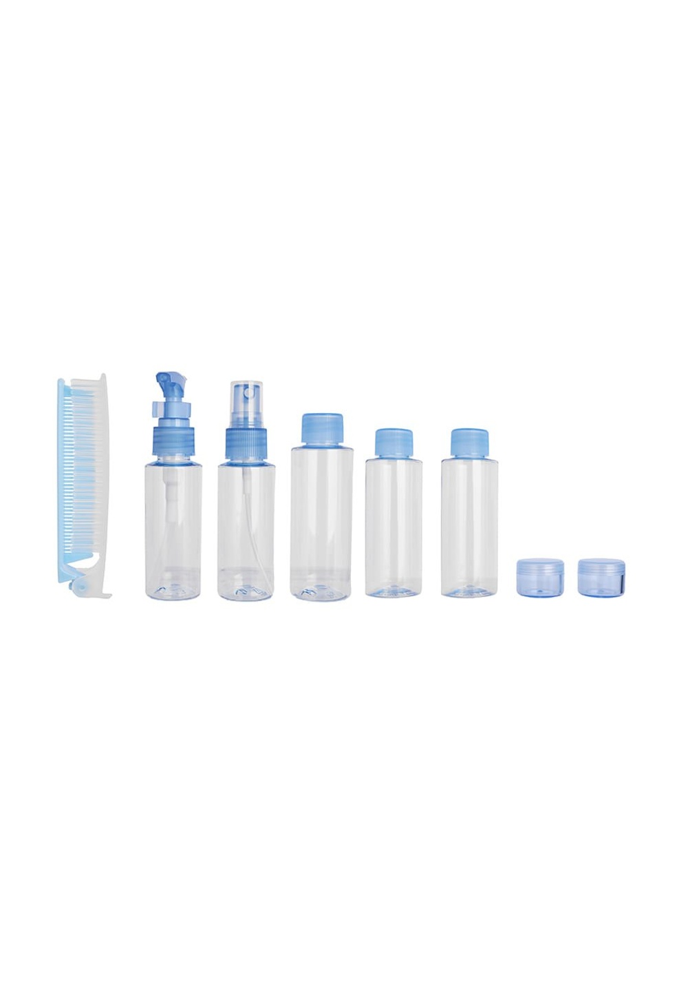 Kit Envases de Viaje con Cepillo 8 Piezas Miniso