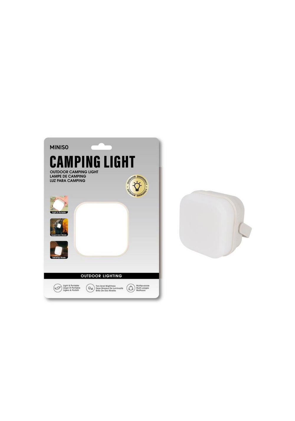 Lámpara Multifuncional Recargable para Acampar Miniso