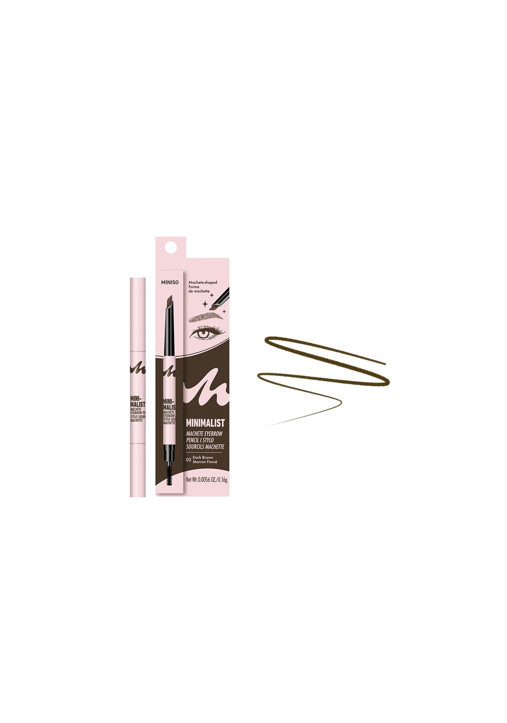 Lápiz de Cejas Machete Minimalista (02 Da Miniso