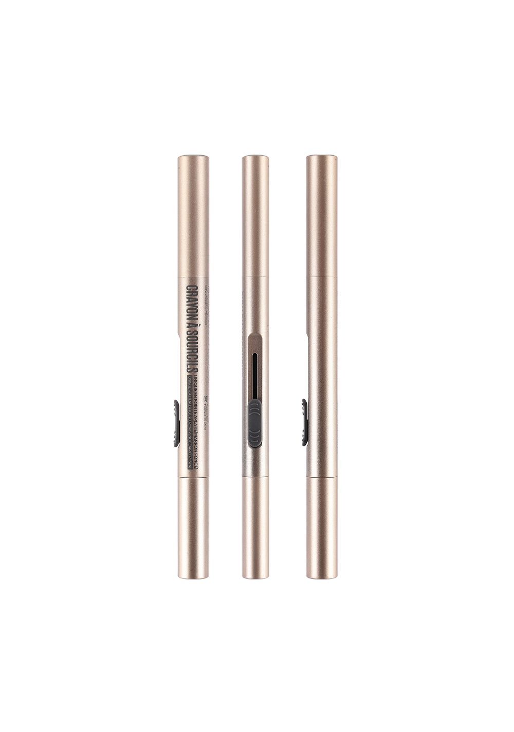 Lápiz Delineador para Cejas con Cepillo Café Oscuro Miniso