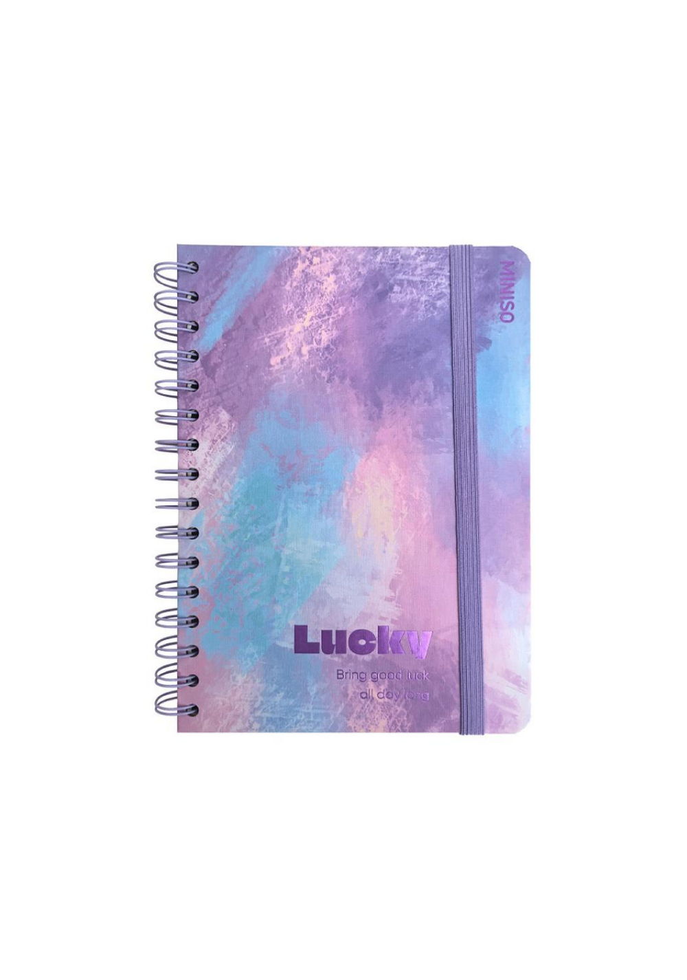 Libreta Encuadernada A6 Pastel Morado 80 Hojas Miniso