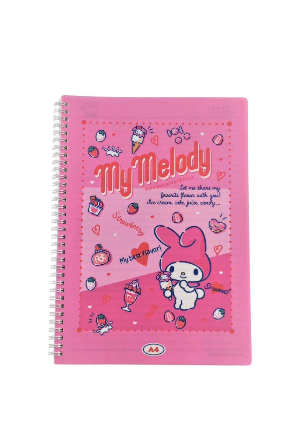 Libreta Encuadernada en Alambre Pp A4 60 Hojas My Melody Miniso