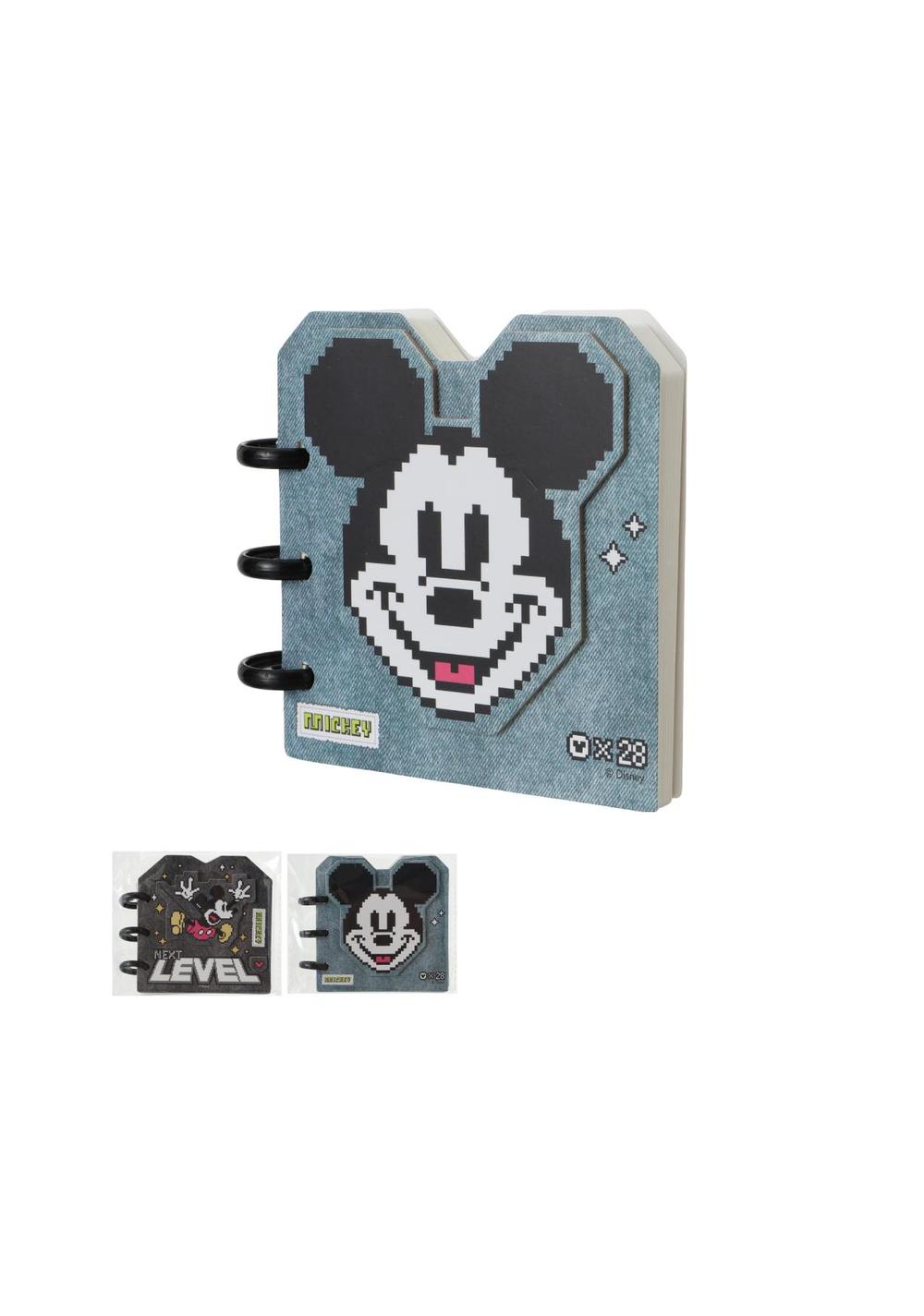 Libreta Encuadernada Retro Denim Mickey Disney Miniso