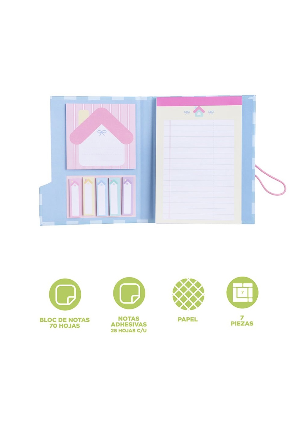 Libreta en Forma de Corazón Colección Miniso Unisex - Vista 4