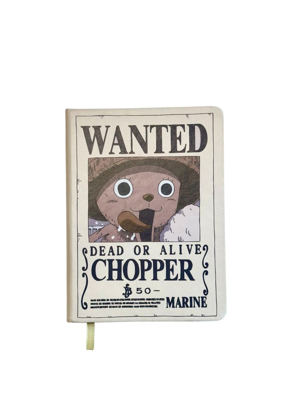 Libreta de Tapa Dura 80 Hojas Chopper One Piece Miniso