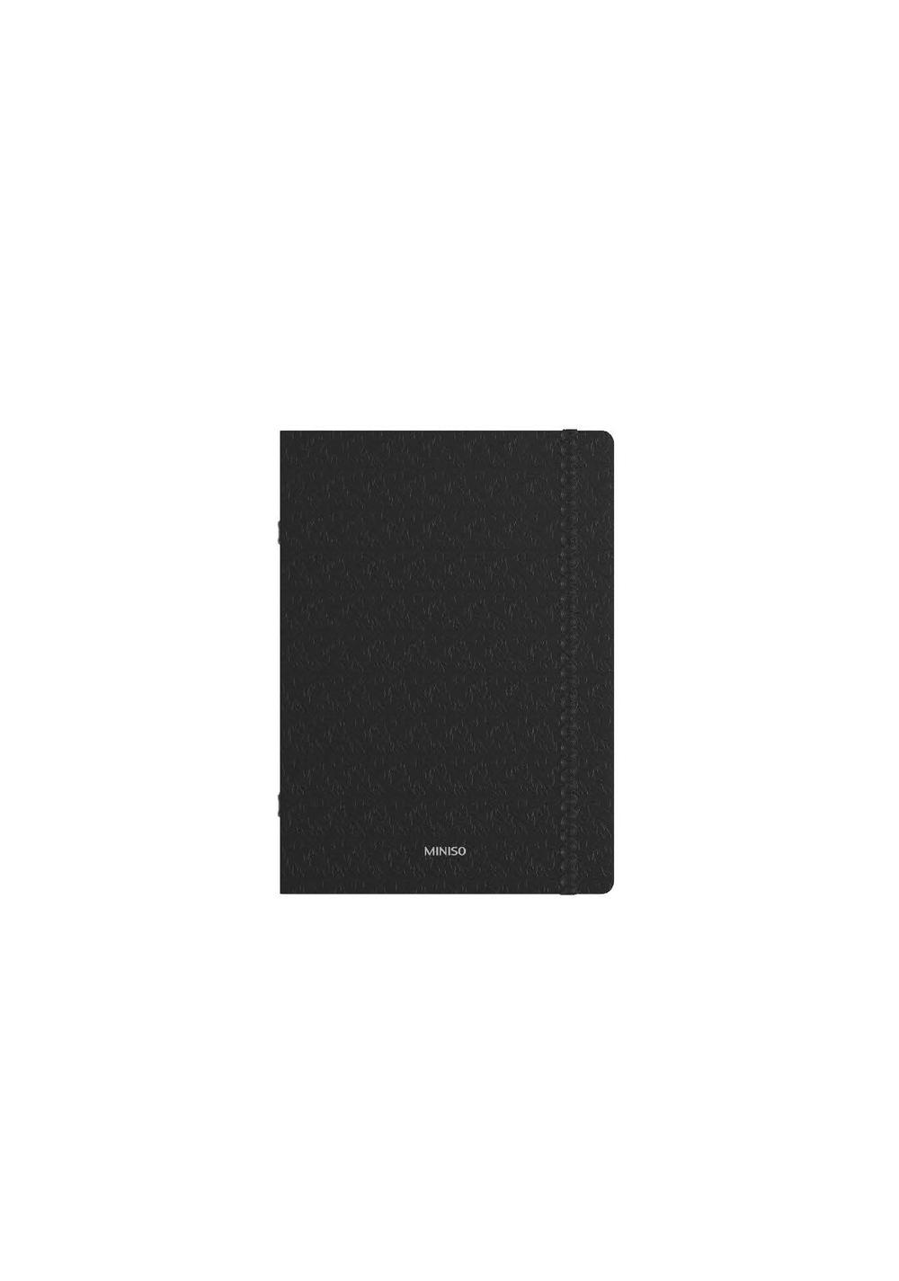 Libreta Tapa Dura A4 80 Hojas Minimalism Black Miniso