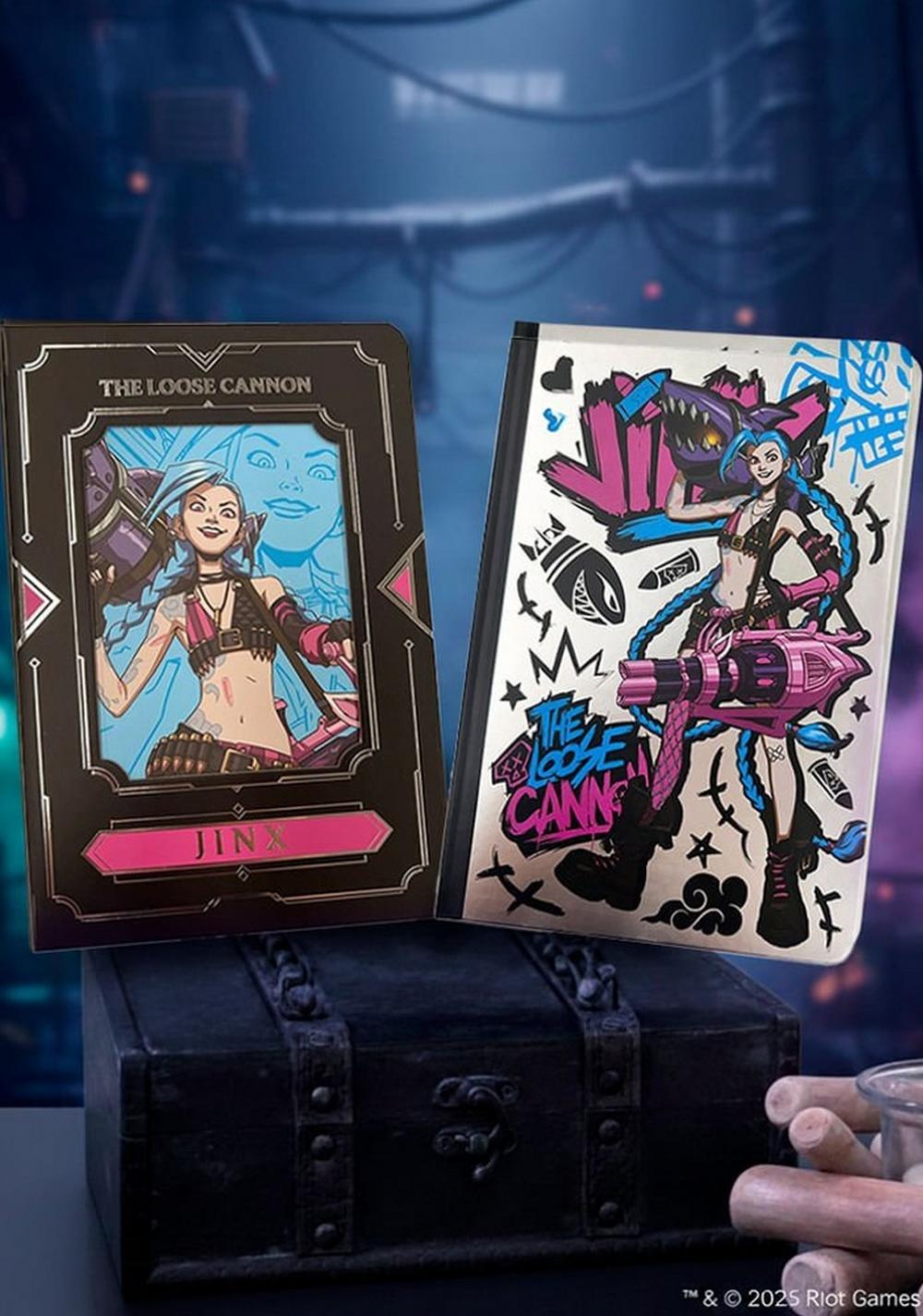 Libreta de Tapa Dura A5 Jinx League Of Legends Miniso Unisex - Vista 4