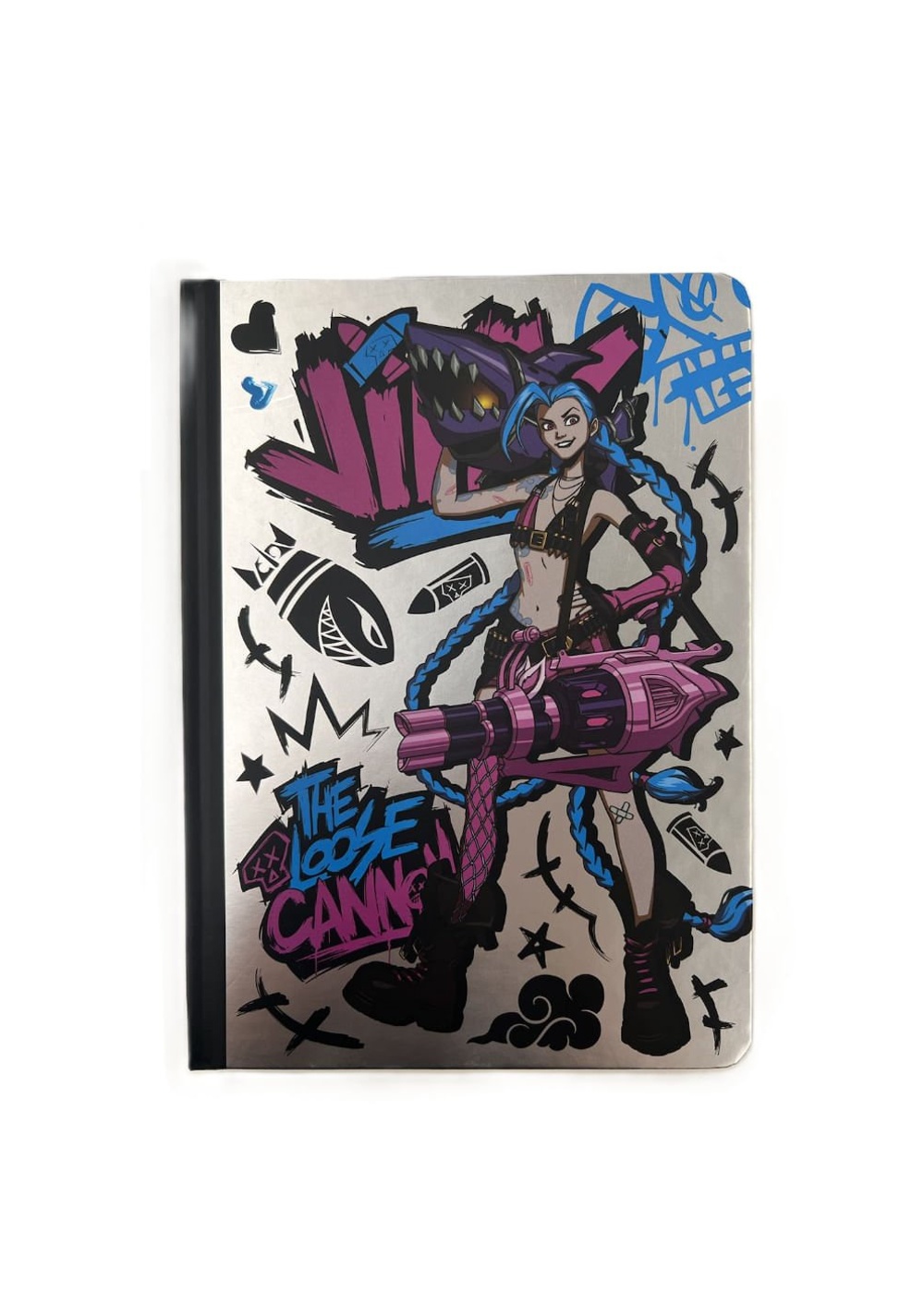 Libreta de Tapa Dura A5 Jinx League Of Legends Miniso