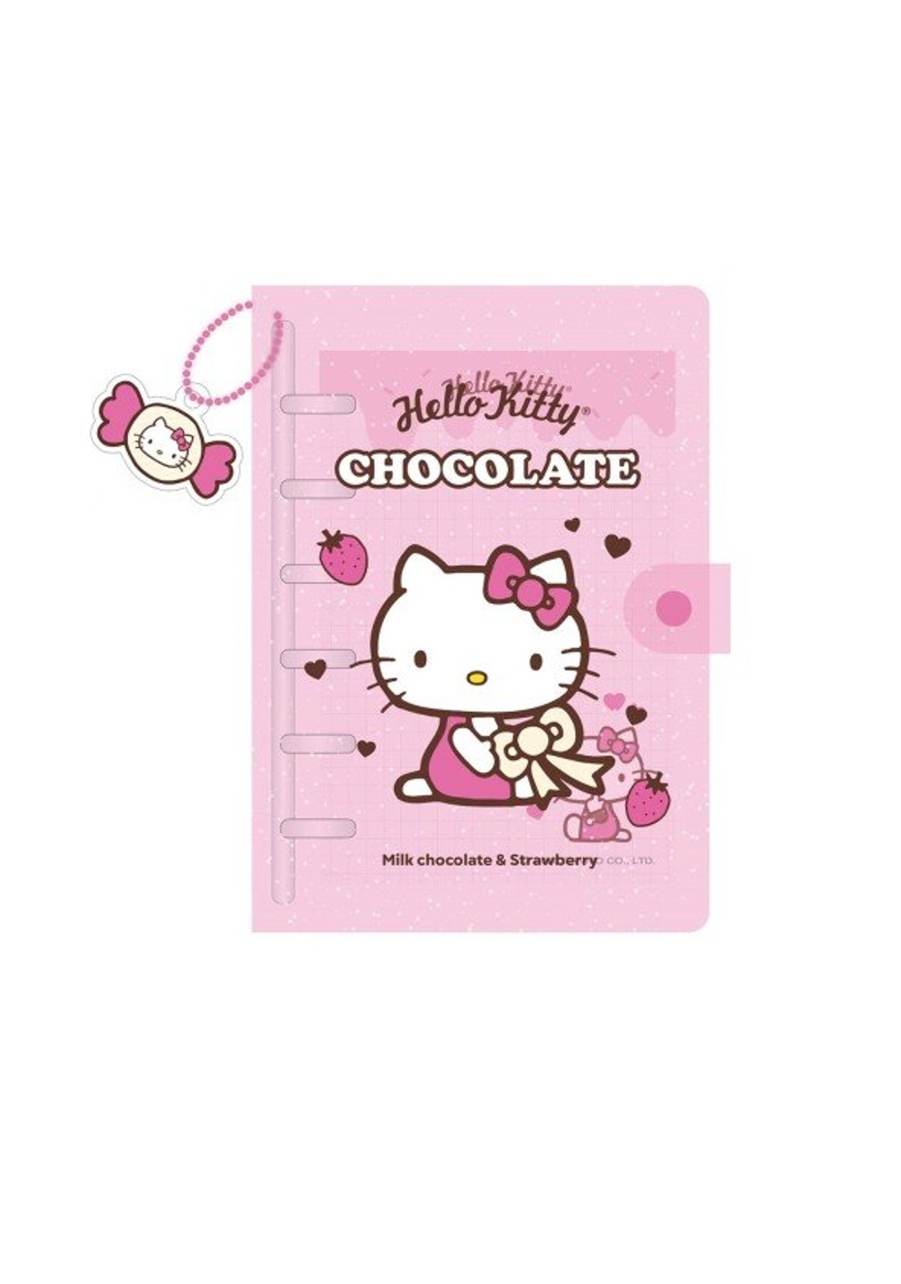 Libro de Hoja Suelta con Broche 64 Hojas Hello Kitty Miniso