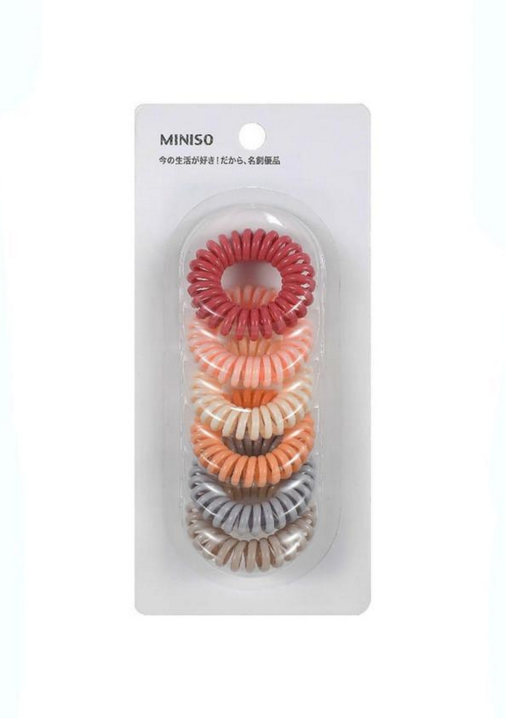 Liga para Cabello en Forma de Espiral 6 Piezas Miniso para Mujer - Vista 3