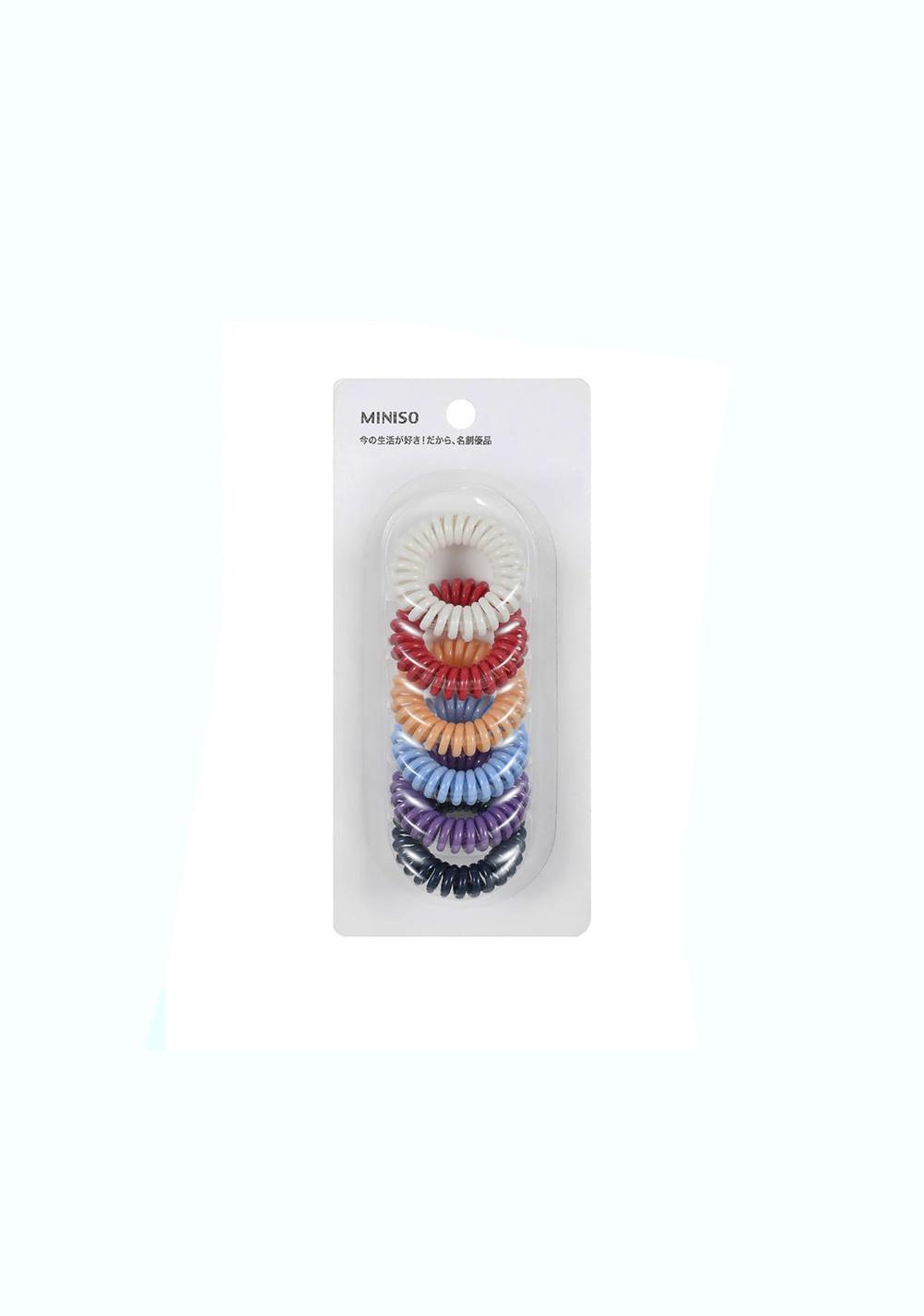 Liga para Cabello en Forma de Espiral 6 Piezas Miniso para Mujer - Vista 5