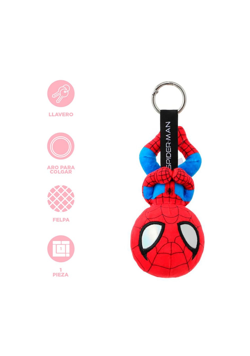 Llavero 12 Cm Colección Spiderman Marvel Miniso Unisex - Vista 4