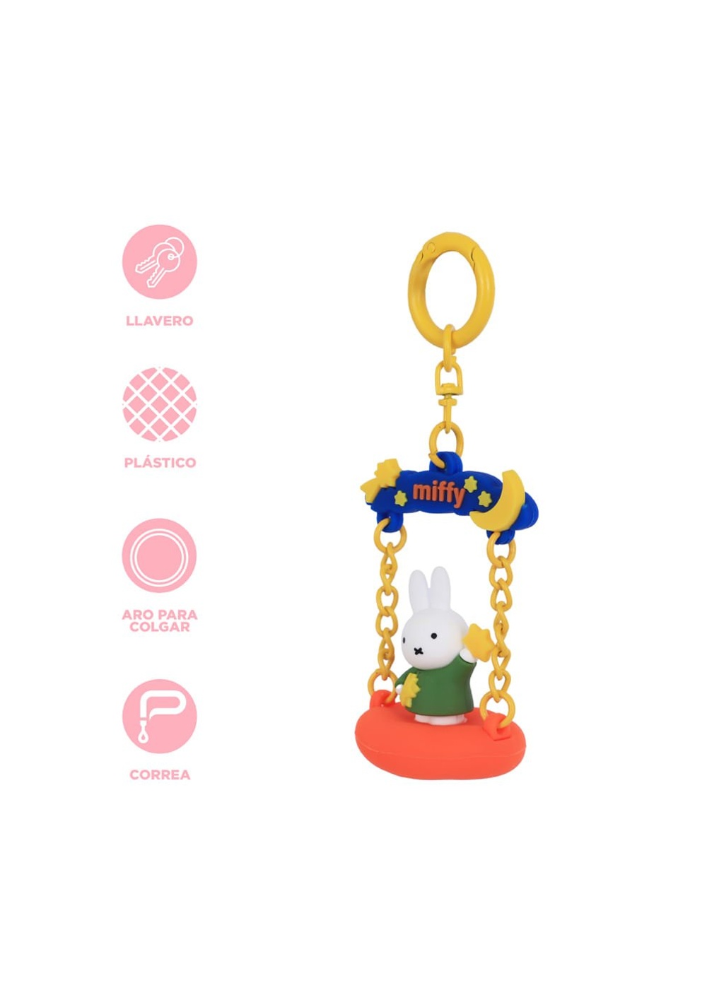 Llavero de Columpio en la Nube Colección Miffy Miniso Unisex - Vista 3