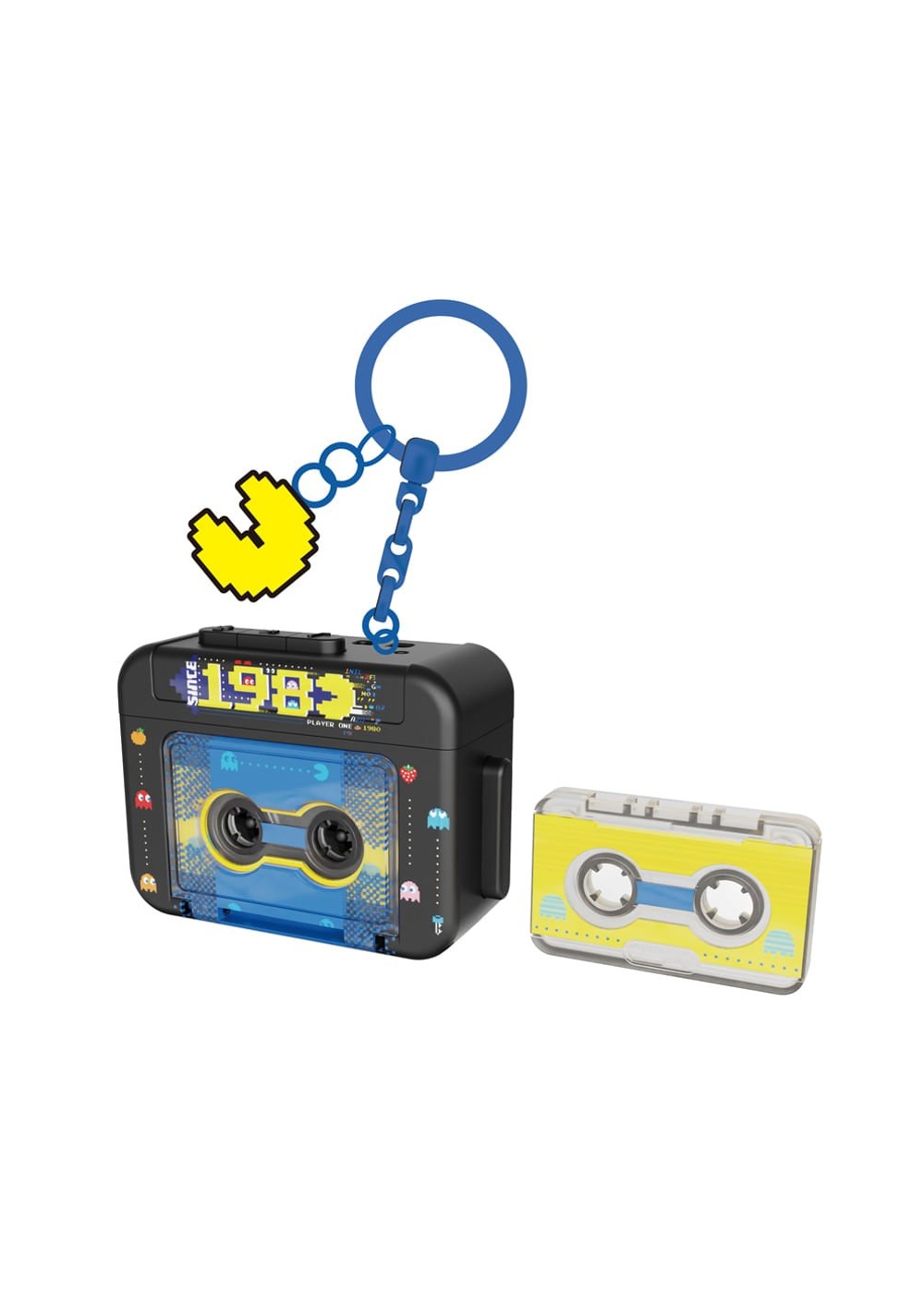 Llavero Decorativo Mini Grabadora con Casete Pac Man Miniso