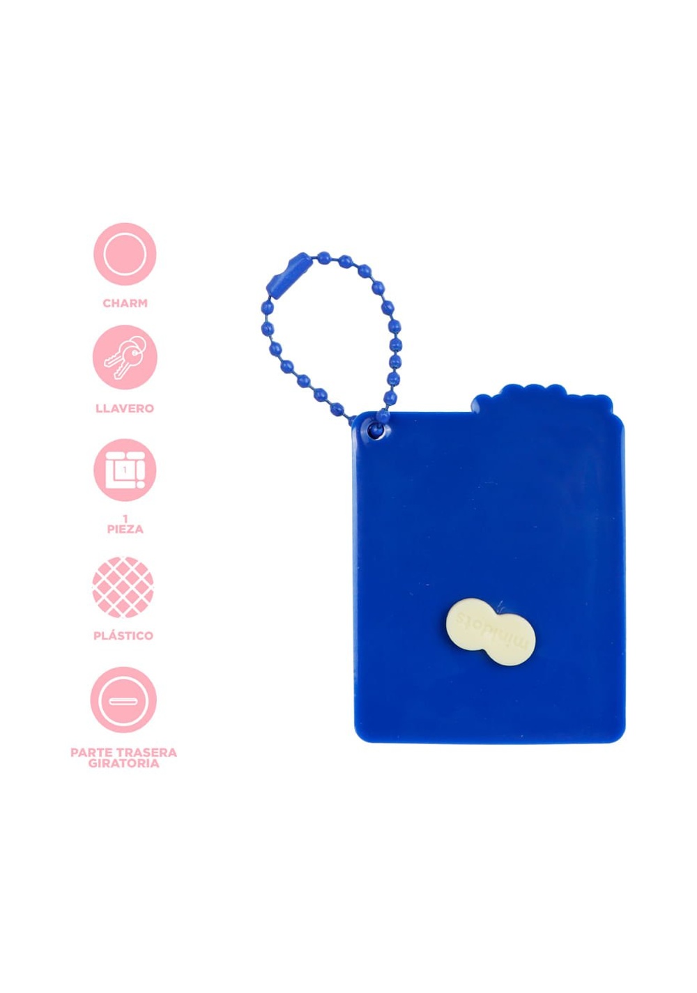 Llavero Decorativo Minidots Sintético Azul 6 Cm Miffy Miniso Unisex - Vista 4