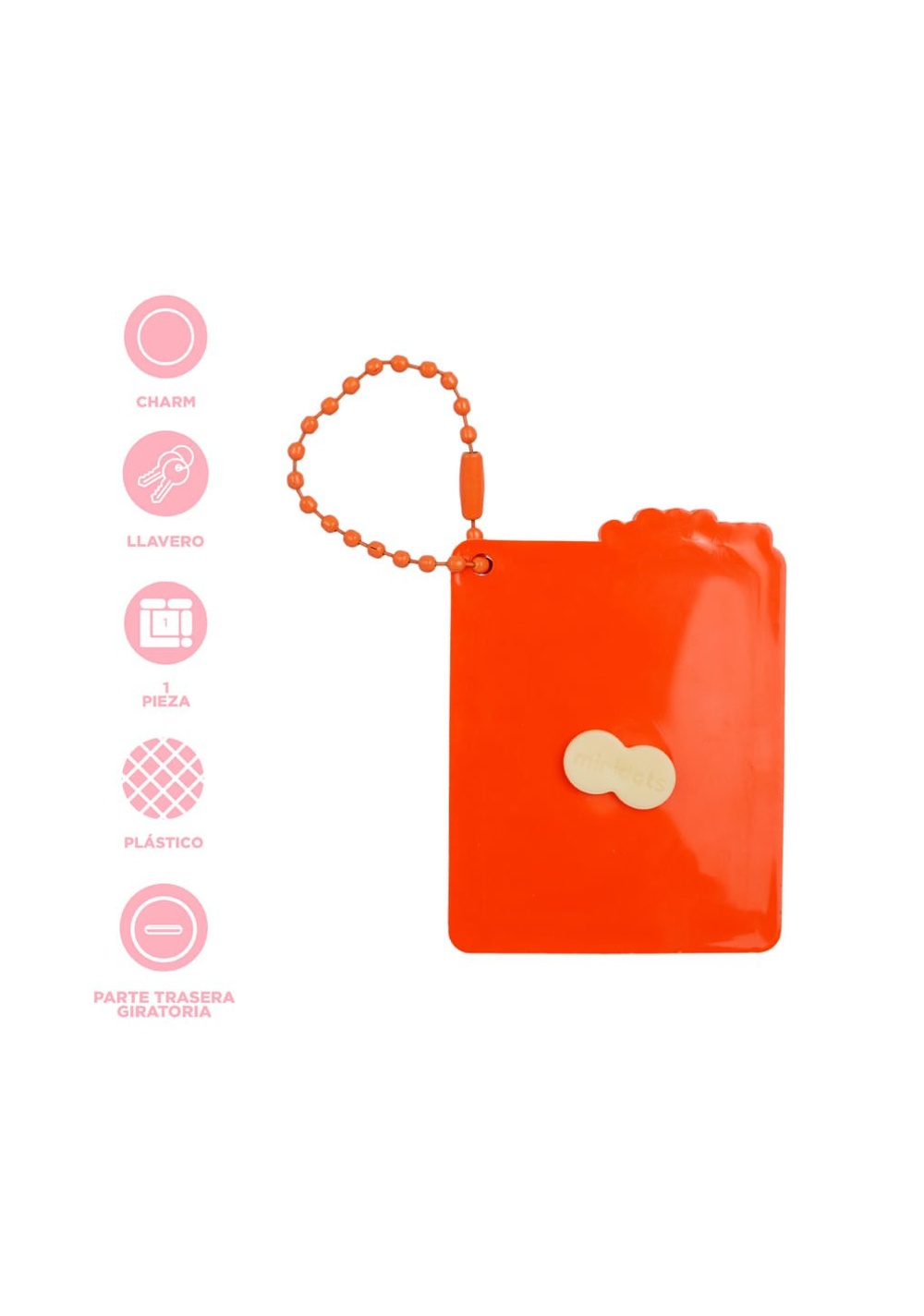 Llavero Decorativo Minidots Sintético Rojo 6 Cm Miffy Miniso Unisex - Vista 4