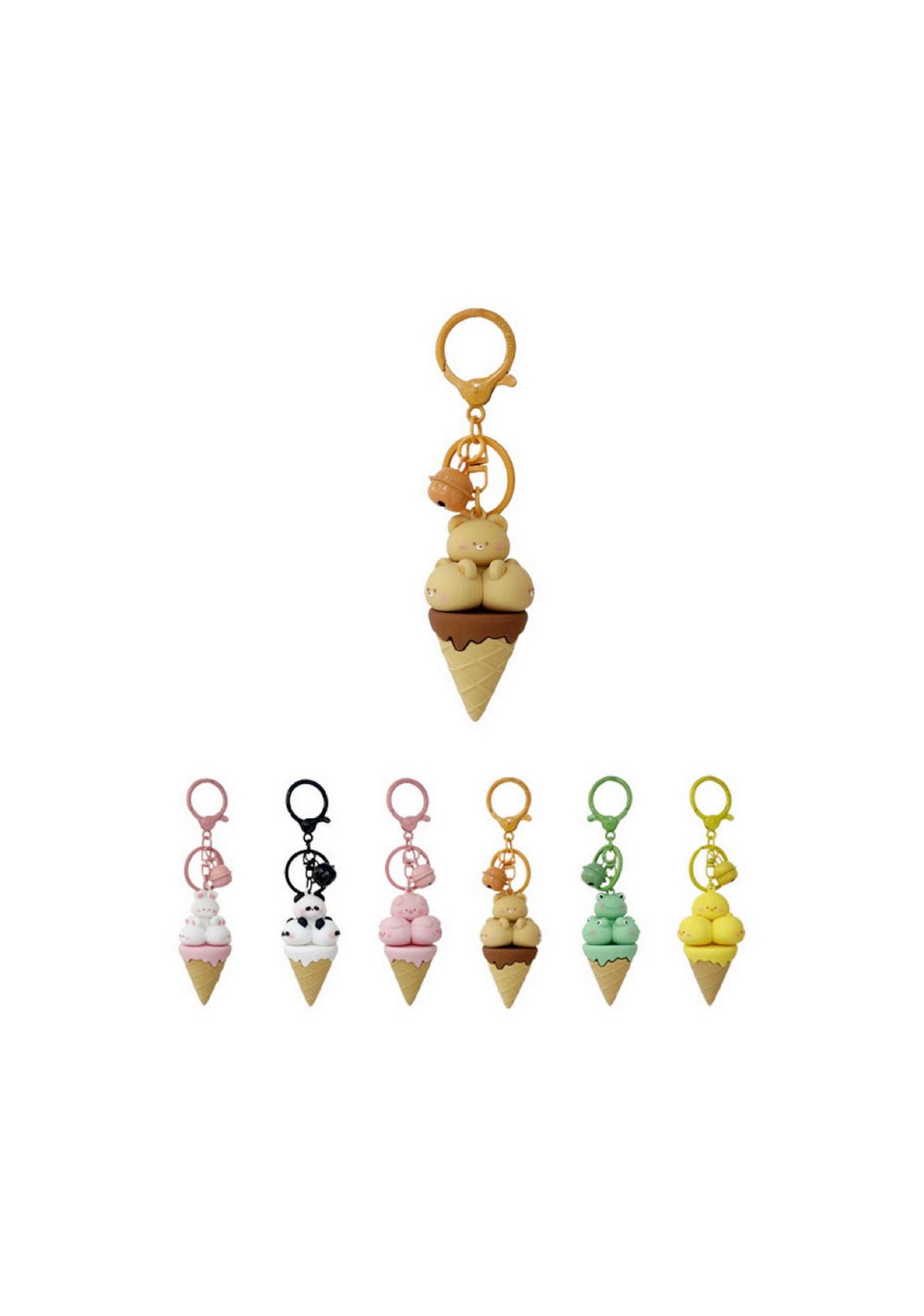 Llavero de Helado de Animales Miniso