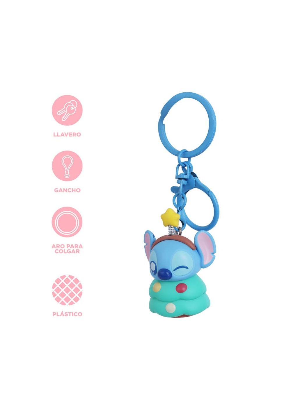 Llavero Lilo & Stitch Disney Diseño Aleatorio Miniso Unisex - Vista 3