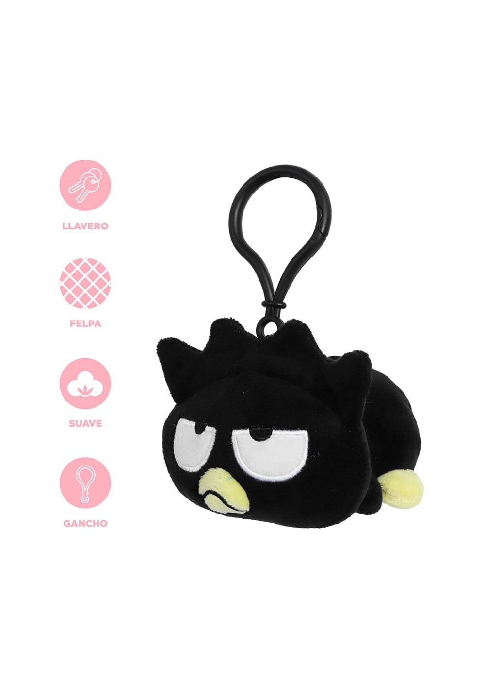 Llavero de Peluche Badtz Maru 6 Cm 14 Sanrio Miniso Unisex - Vista 4