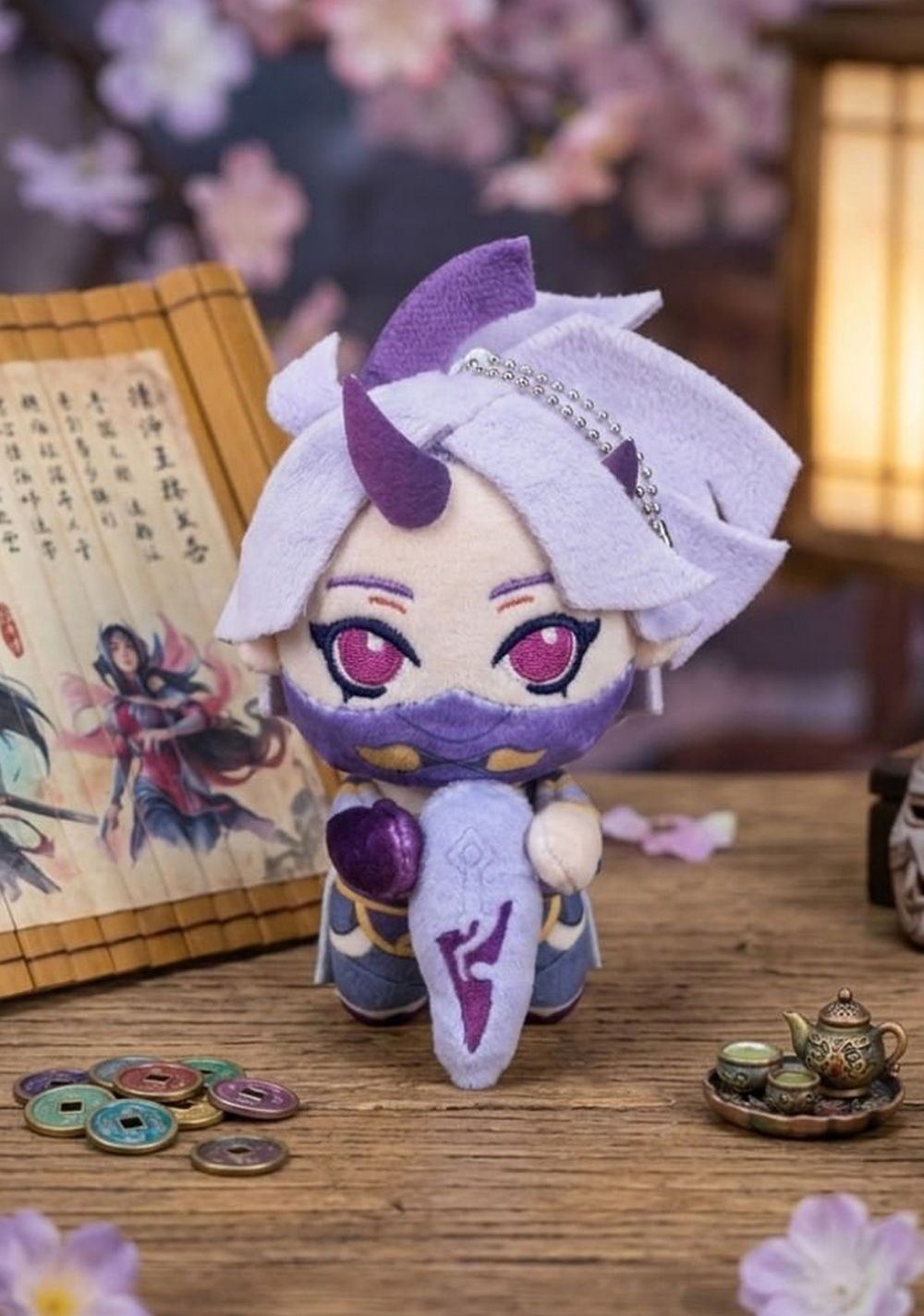 Llavero de Peluche con Clip Akali League Of Legends Miniso Unisex - Vista 3
