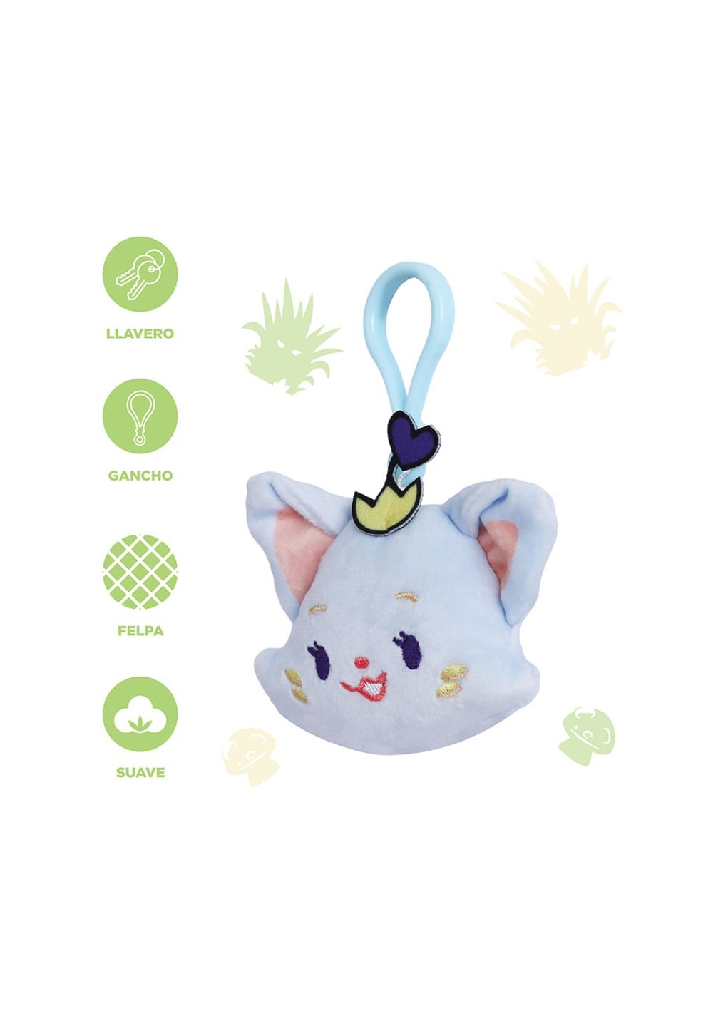 Llavero de Peluche Emoji Yuumi League Of Legends Miniso Unisex - Vista 3