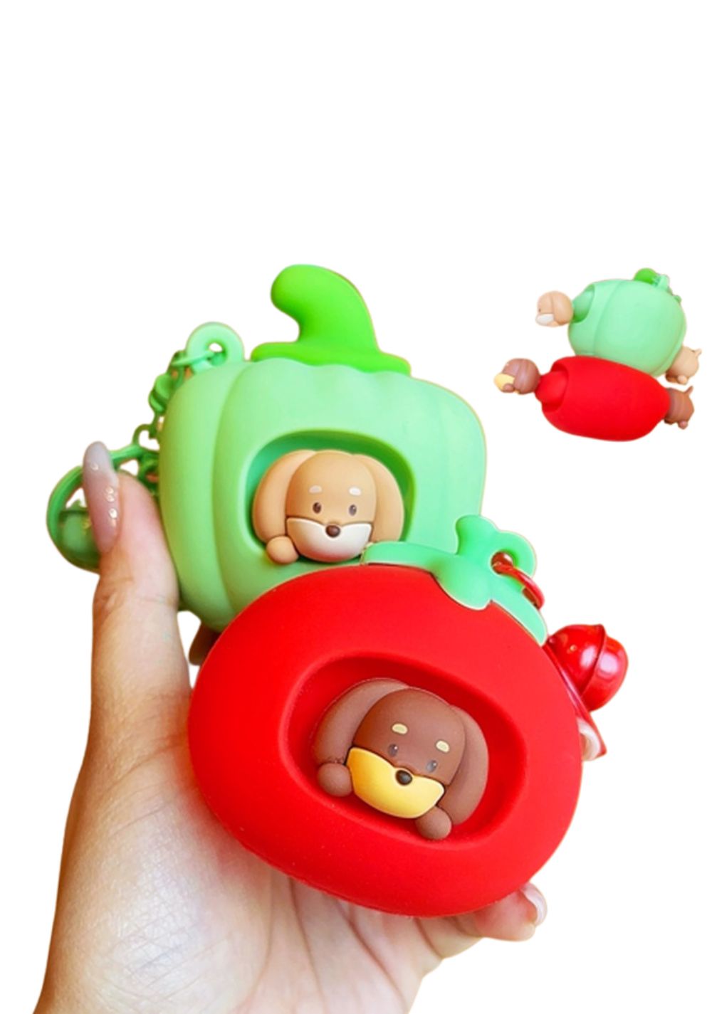 Llavero de Silicona con Forma de Perro Salchicha Miniso