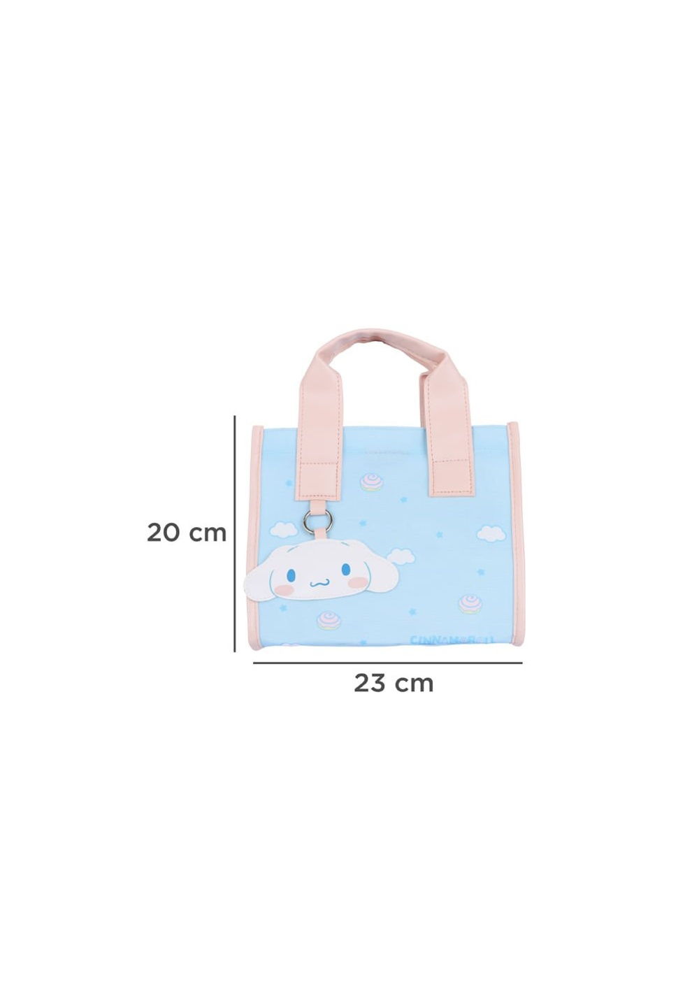 Lonchera Textil 23x12x20 Cm Cinnamoroll Sanrio Miniso Unisex - Vista 6