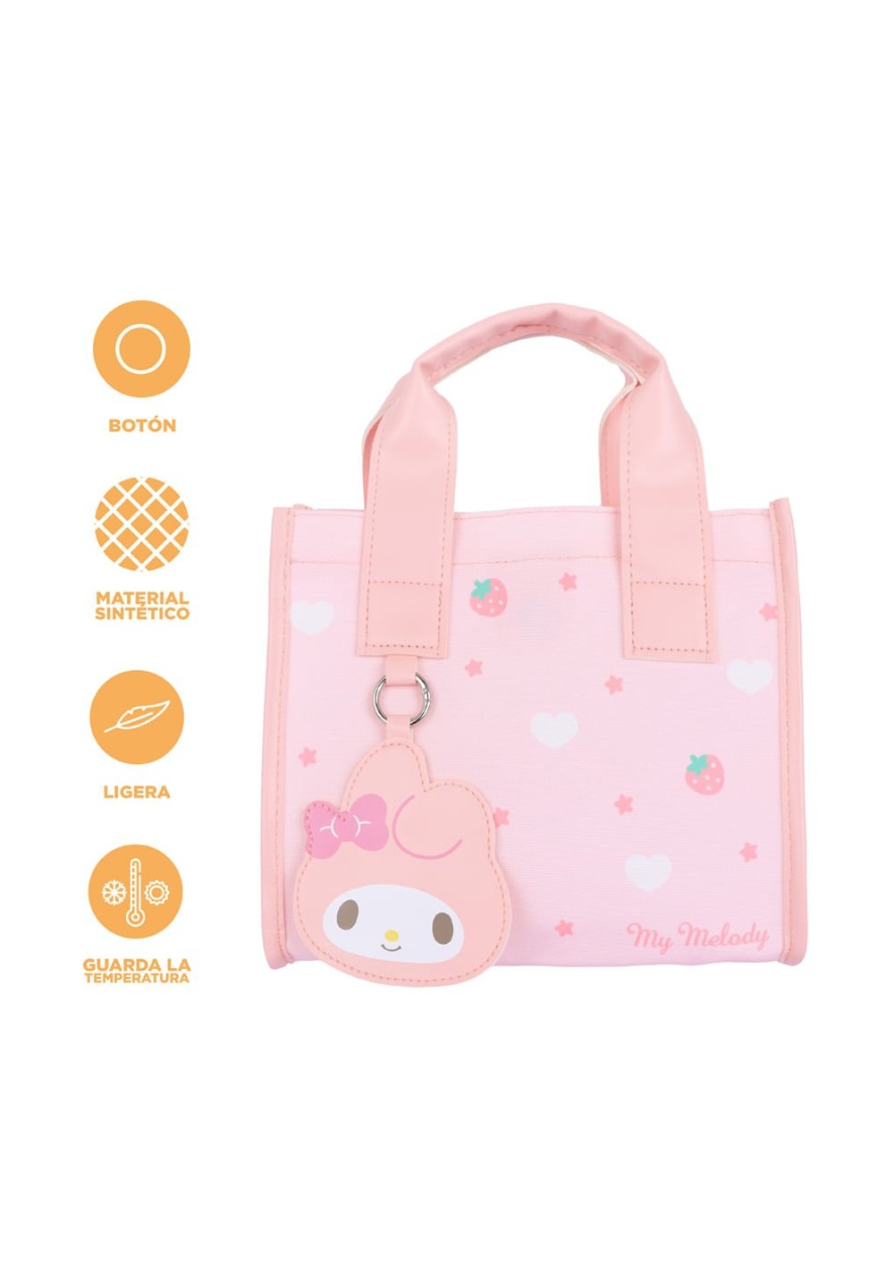 Lonchera Textil 23x12x20 Cm My Melody Sanrio Miniso Unisex - Vista 3