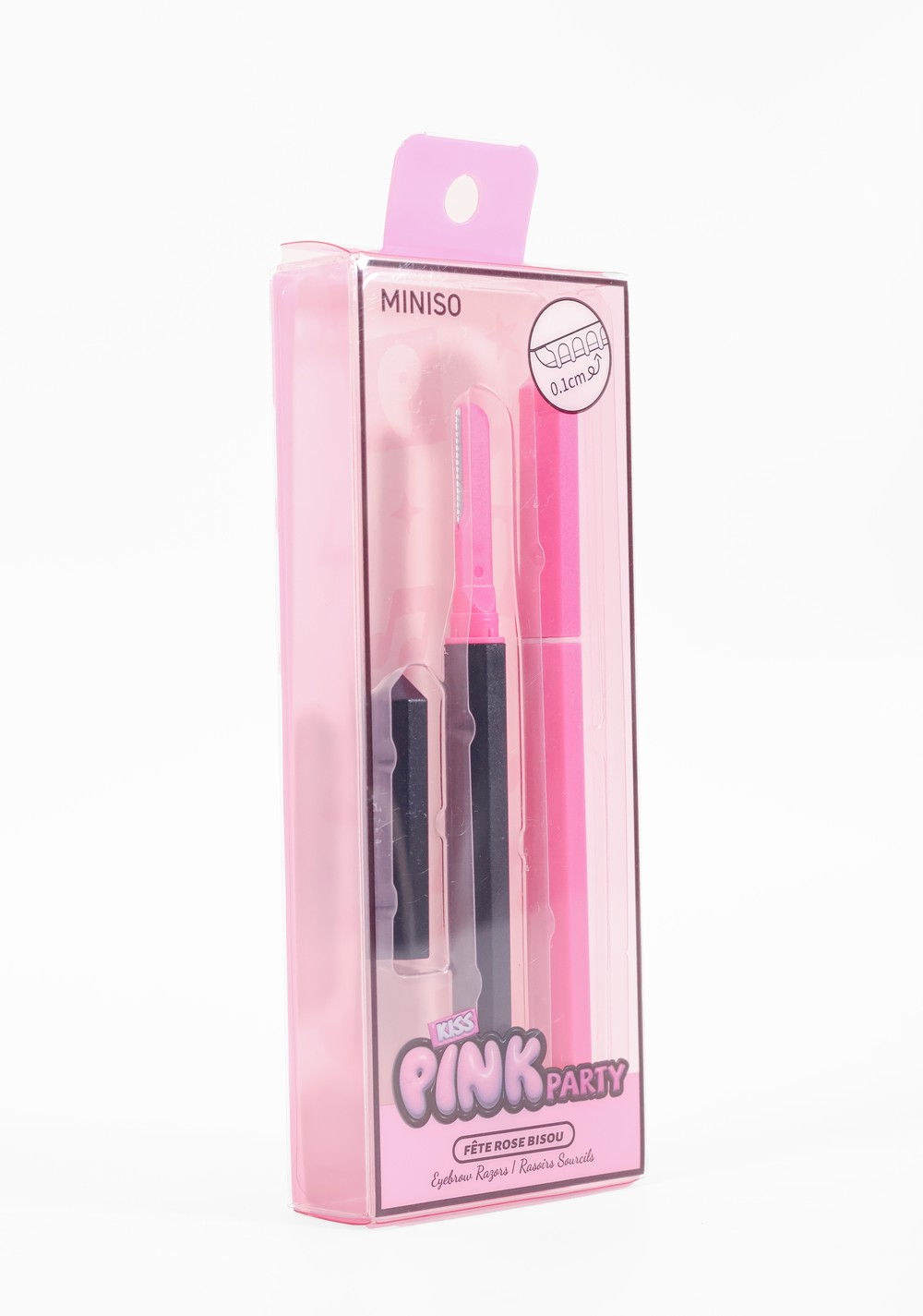 Maquinillas de Afeitar para Cejas 2 Piezas Pink Party Miniso para Mujer - Vista 3