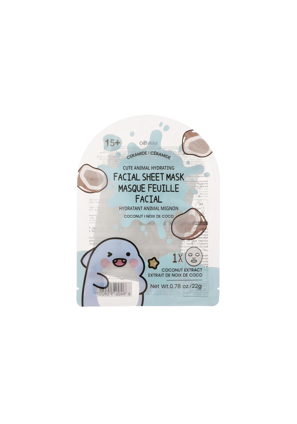 Mascarilla Facial Hidratante de Animal Cute (coco) Miniso