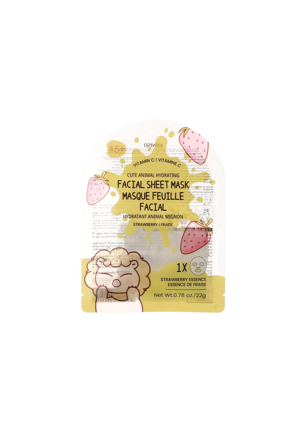 Mascarilla Facial Hidratante de Animal Cute (fresa) Miniso