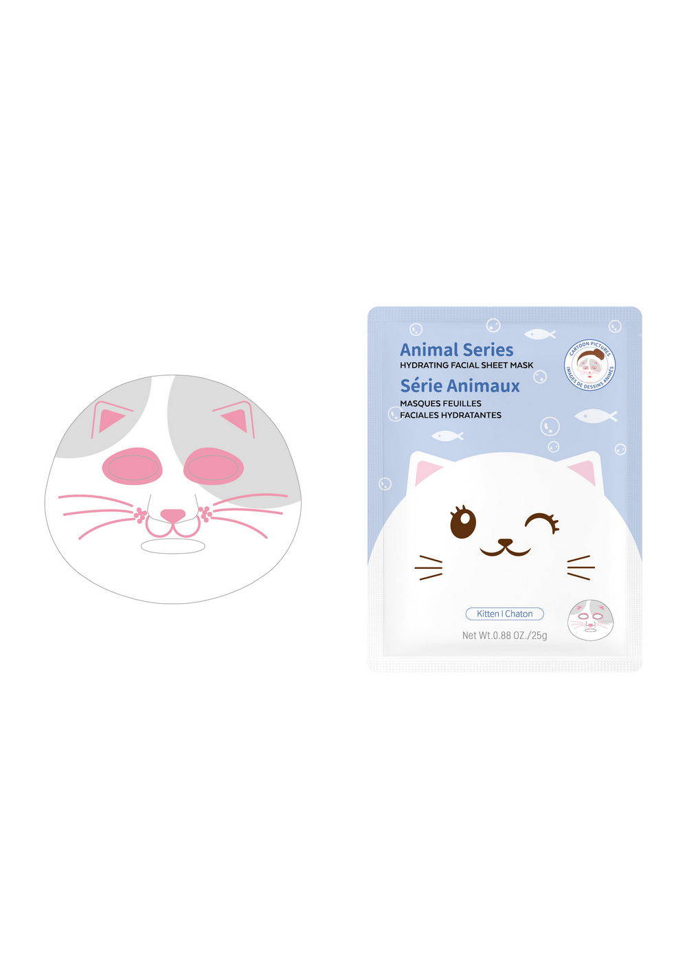 Mascarilla Facial Hidratante Animal Series Miniso