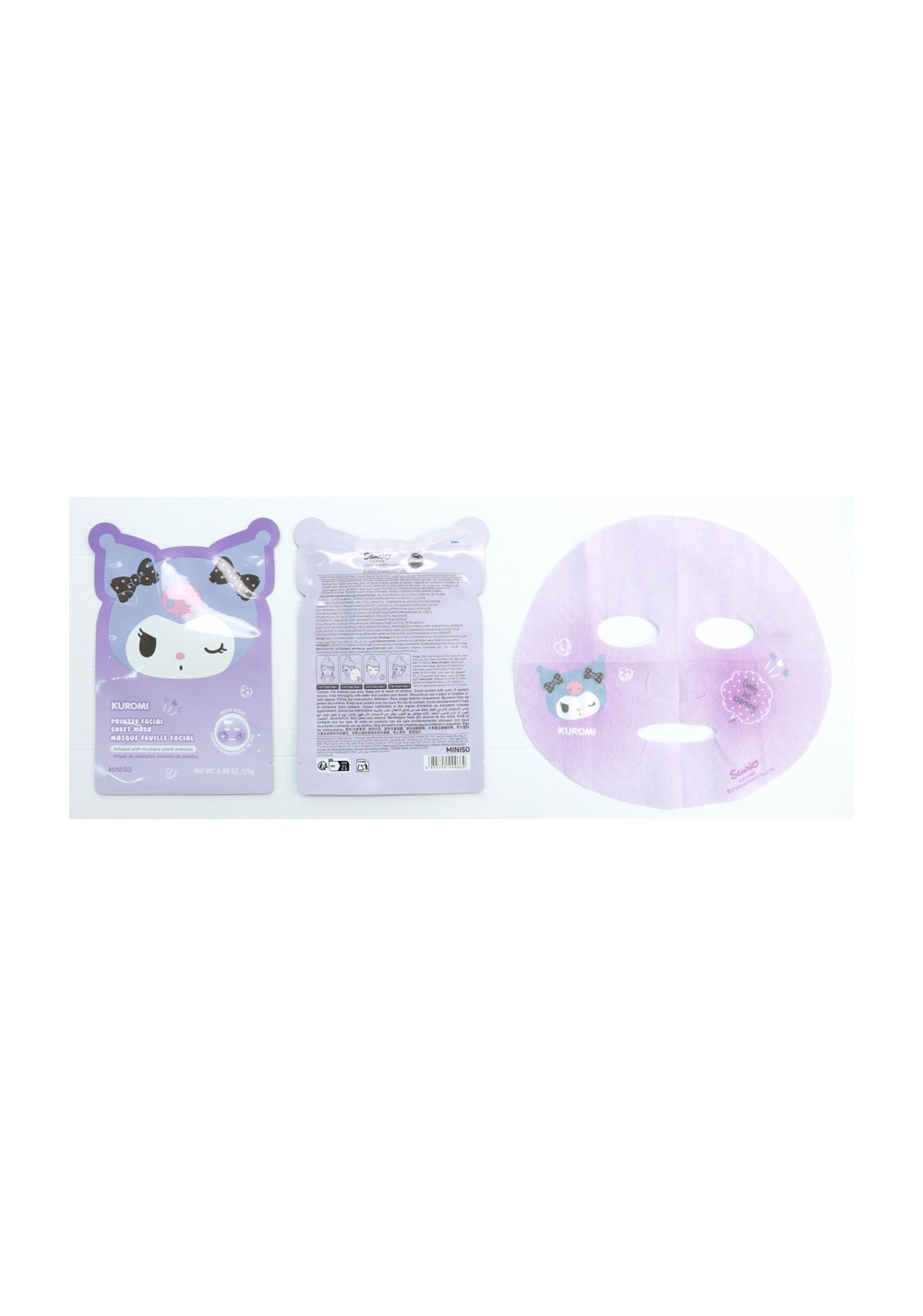 Mascarilla Facial Hidratante Kuromi Miniso