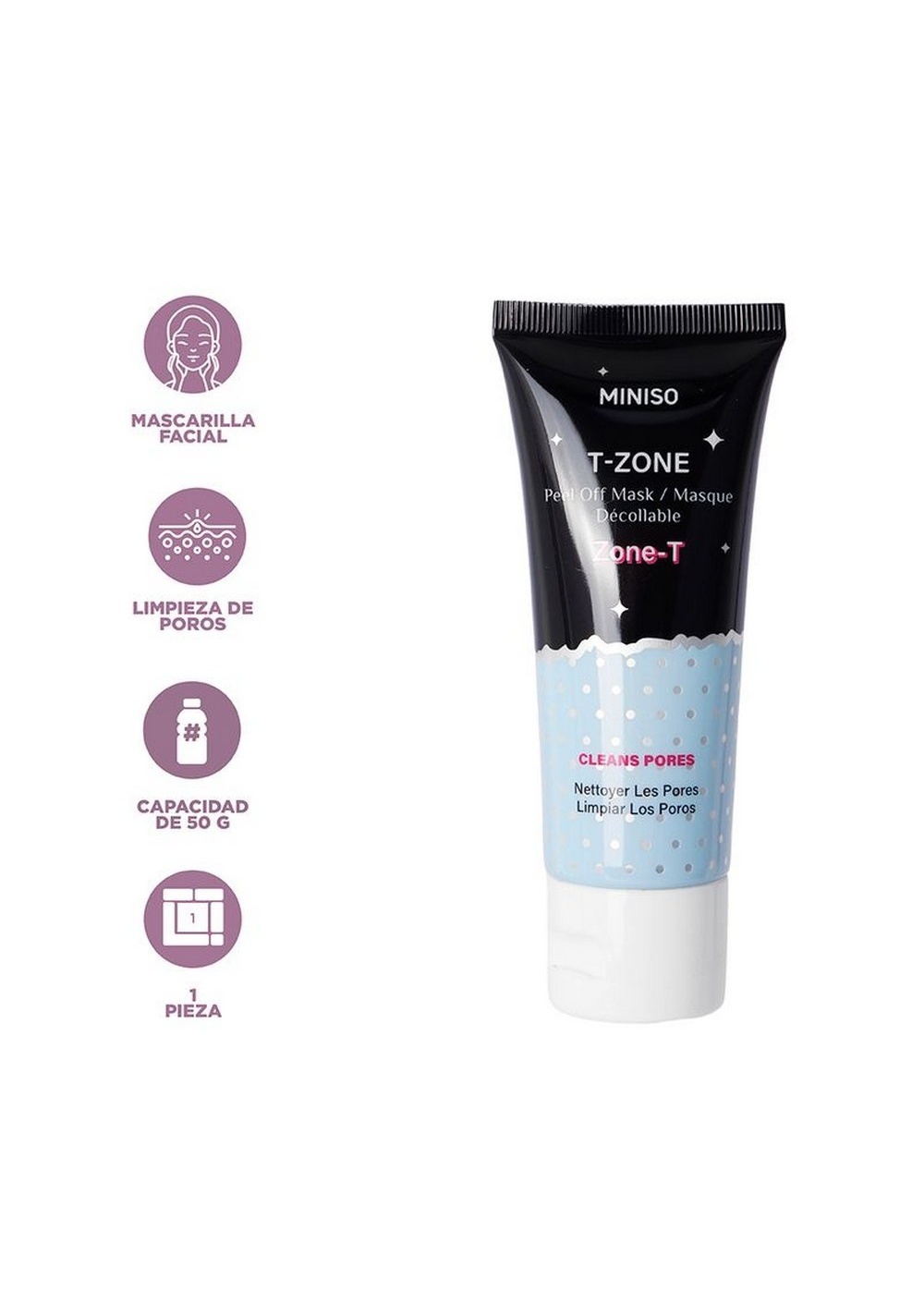 Mascarilla Limpiadora de Puntos Negros Miniso Unisex - Vista 3