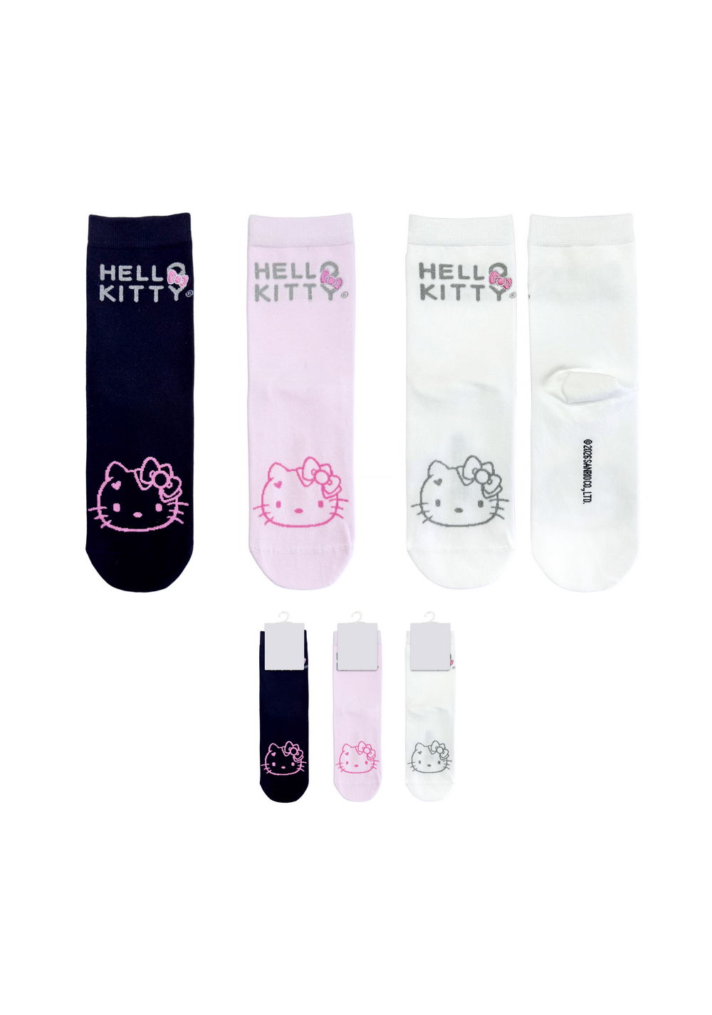 Medias Crew Lovely Hello Kitty Y3k Miniso