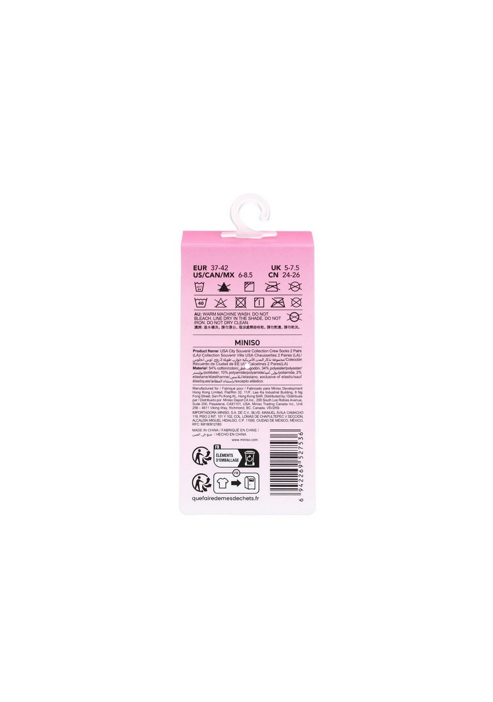 Medias Deportivas Usa City Miniso para Mujer - Vista 4