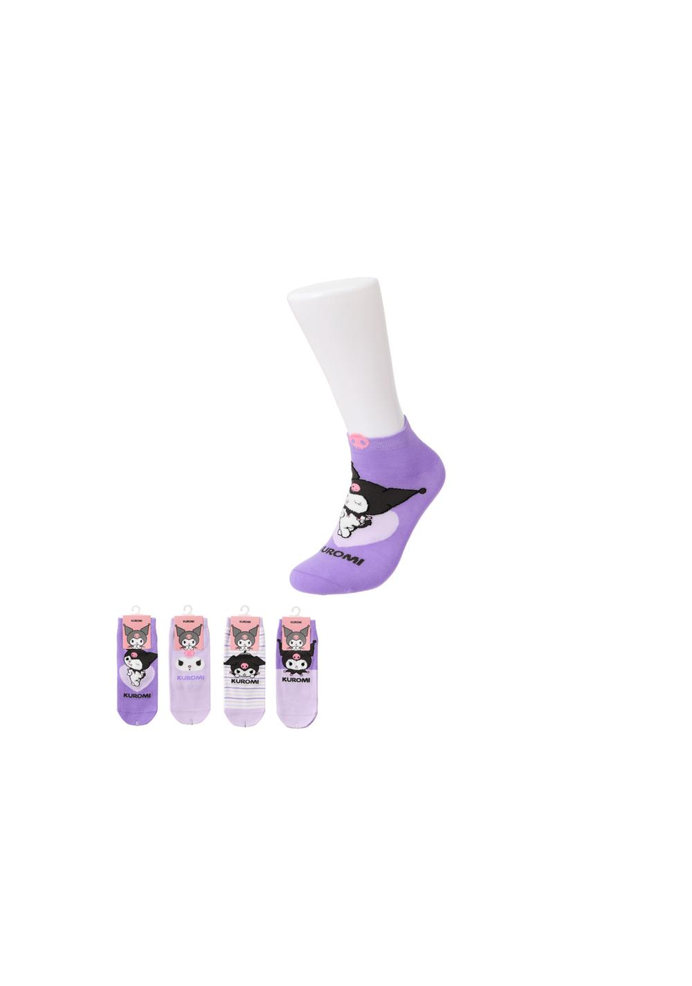 Medias Tobilleros Kuromi (1 Par) Miniso