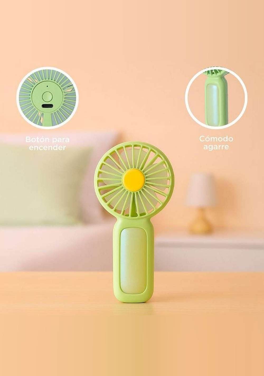 Mini Ventilador de Mano Recargable Miniso Unisex - Vista 5